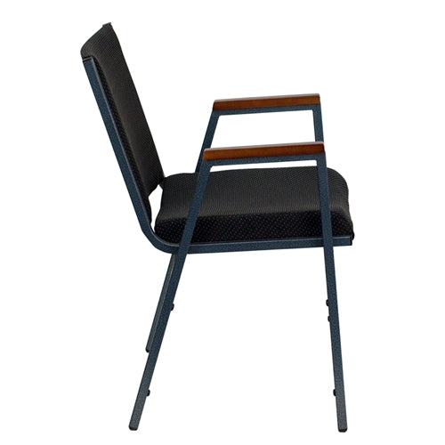 Heavy Duty FLASH HERCULES Series Stackable Fabric Chairs with Arms - Durable Conference & Event Seating for Offices, Banquets, and Classrooms