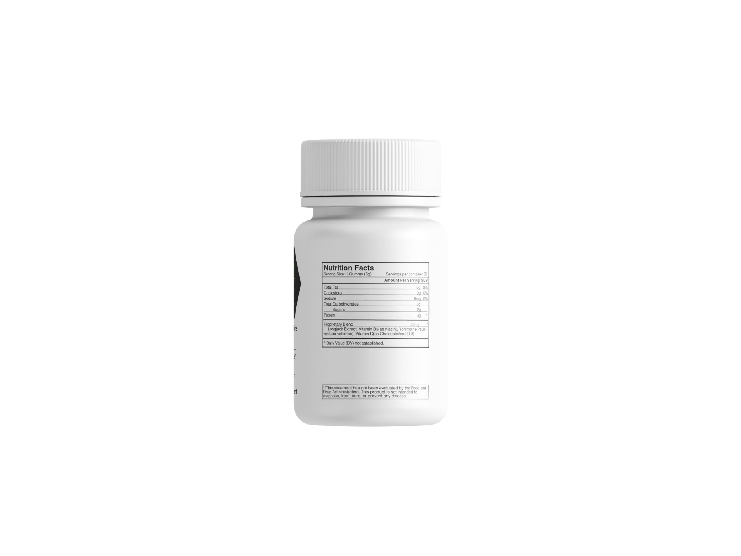 Premium Longjack Yohimbine Gummies for Men - 30 Count (30 Servings) - Natural Energy & Vitality Supplement - Perfect for Workout Recovery & Daily Wellness