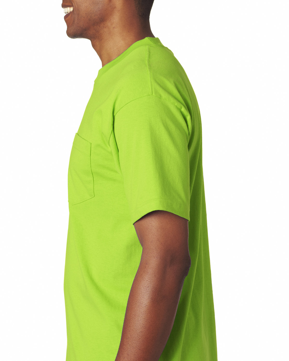 Bayside BA7100 Men's 6.1 oz 100% Cotton Pocket T-Shirt - Comfortable Casual Tee for Everyday Wear, Work & Outdoor Activities