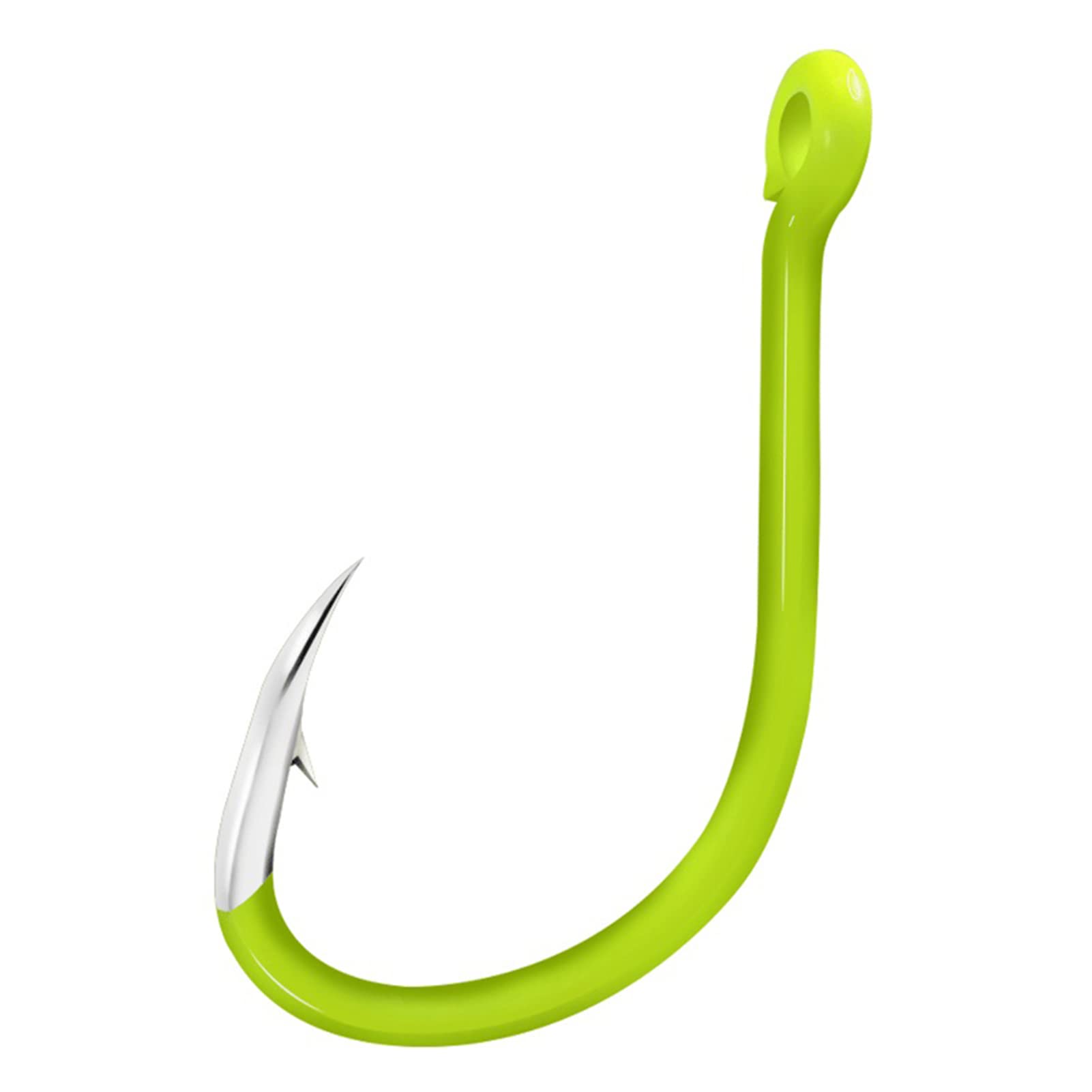 50pcs High-Quality Fluorescent Fishing Hooks - Strong Cn Steel Hooks for Freshwater & Saltwater Fishing - Perfect for Night Fishing, Ice Fishing, and Bass Angling