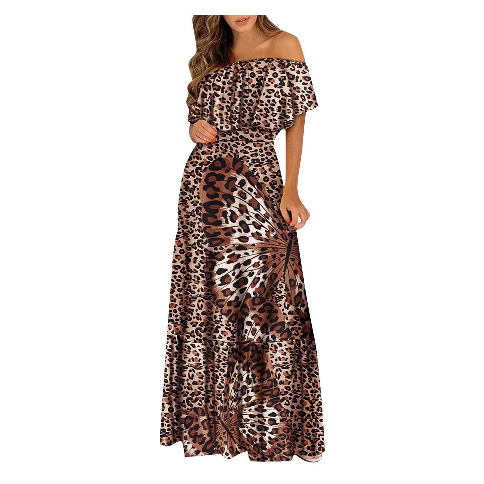 Smooto Women's Sexy One Shoulder Ruched Bodycon Mini Dress - Sleeveless Cocktail Party Dress for Wedding Guest, Night Out & Special Occasions (Brown, Size L)