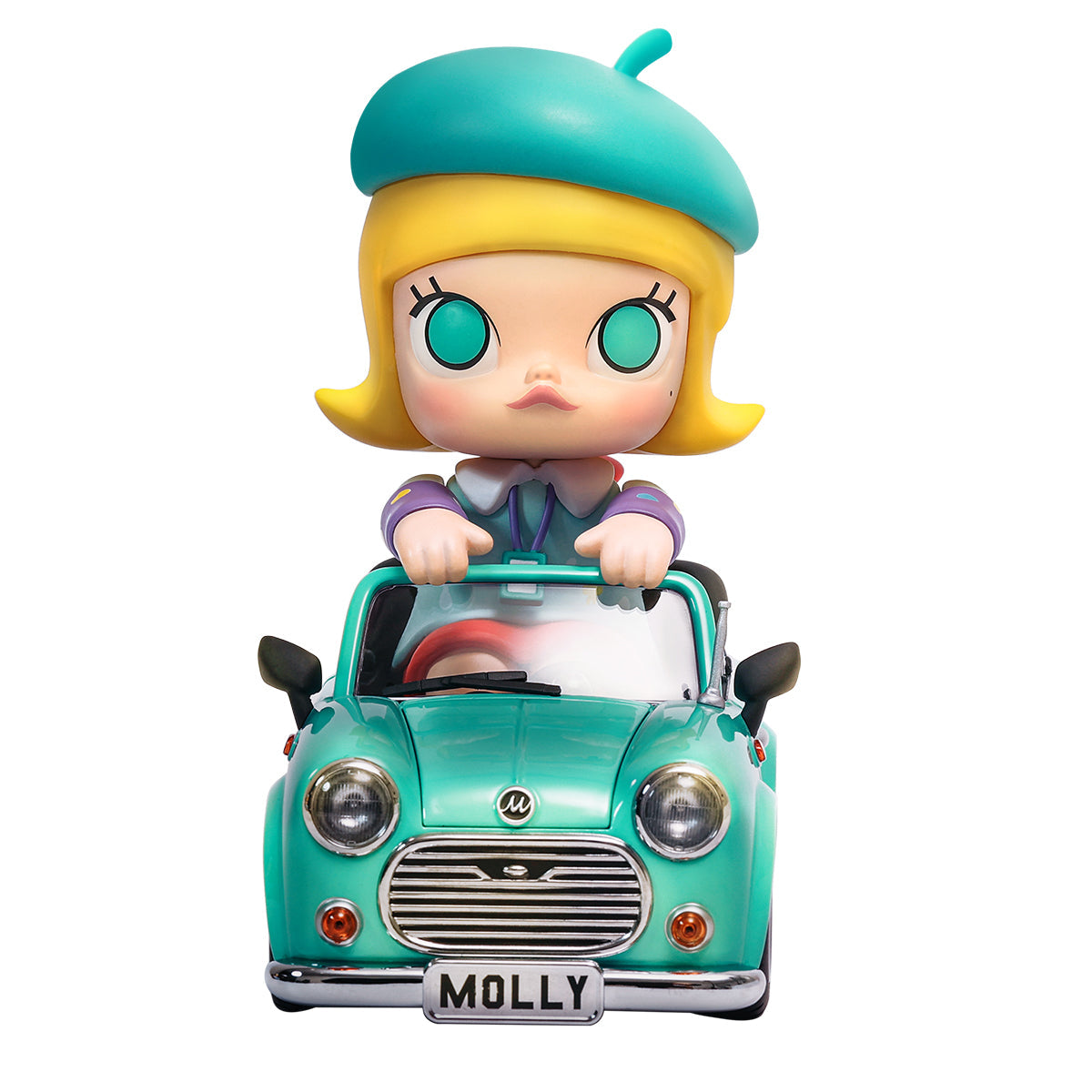 POP MART MOLLY Mint Car 200% Collectible Figure - Perfect for Anime Fans, Car Enthusiasts & Home Decor
