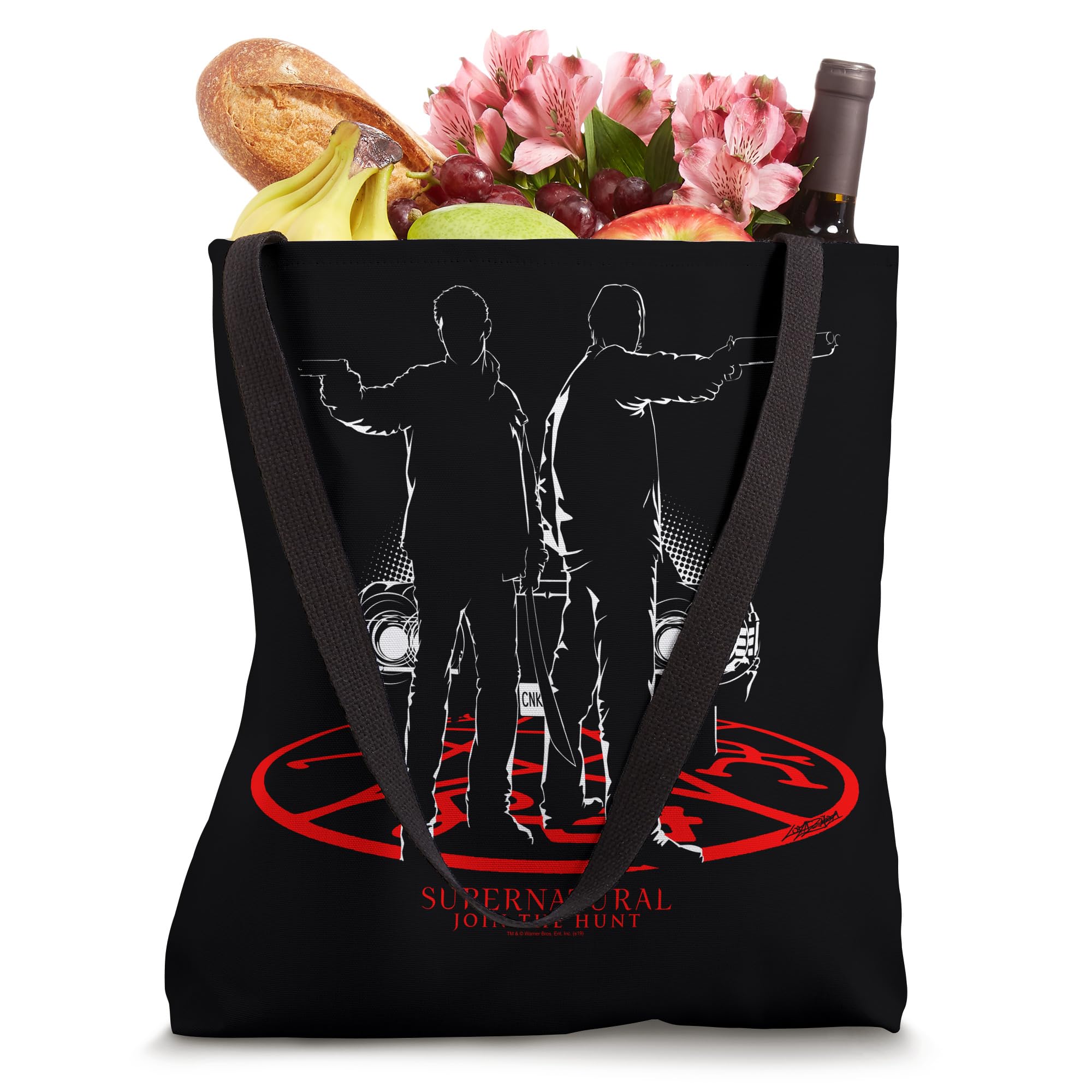 Supernatural Silhouettes Tote Bag - Stylish & Durable Canvas Tote for Women | Perfect for Shopping, Beach, Work & Everyday Use