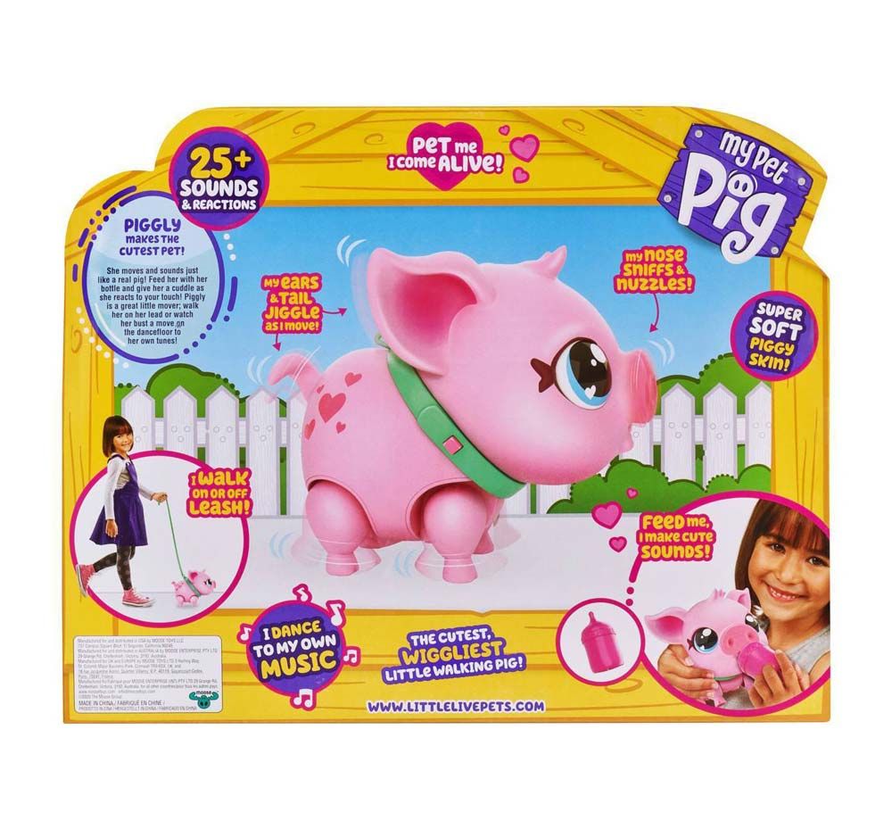 Little Live Pets My Pet Pig S2 - Interactive Talking & Walking Toy Pig for Kids - Perfect for Playtime, Gifts & Role-Playing Scenes