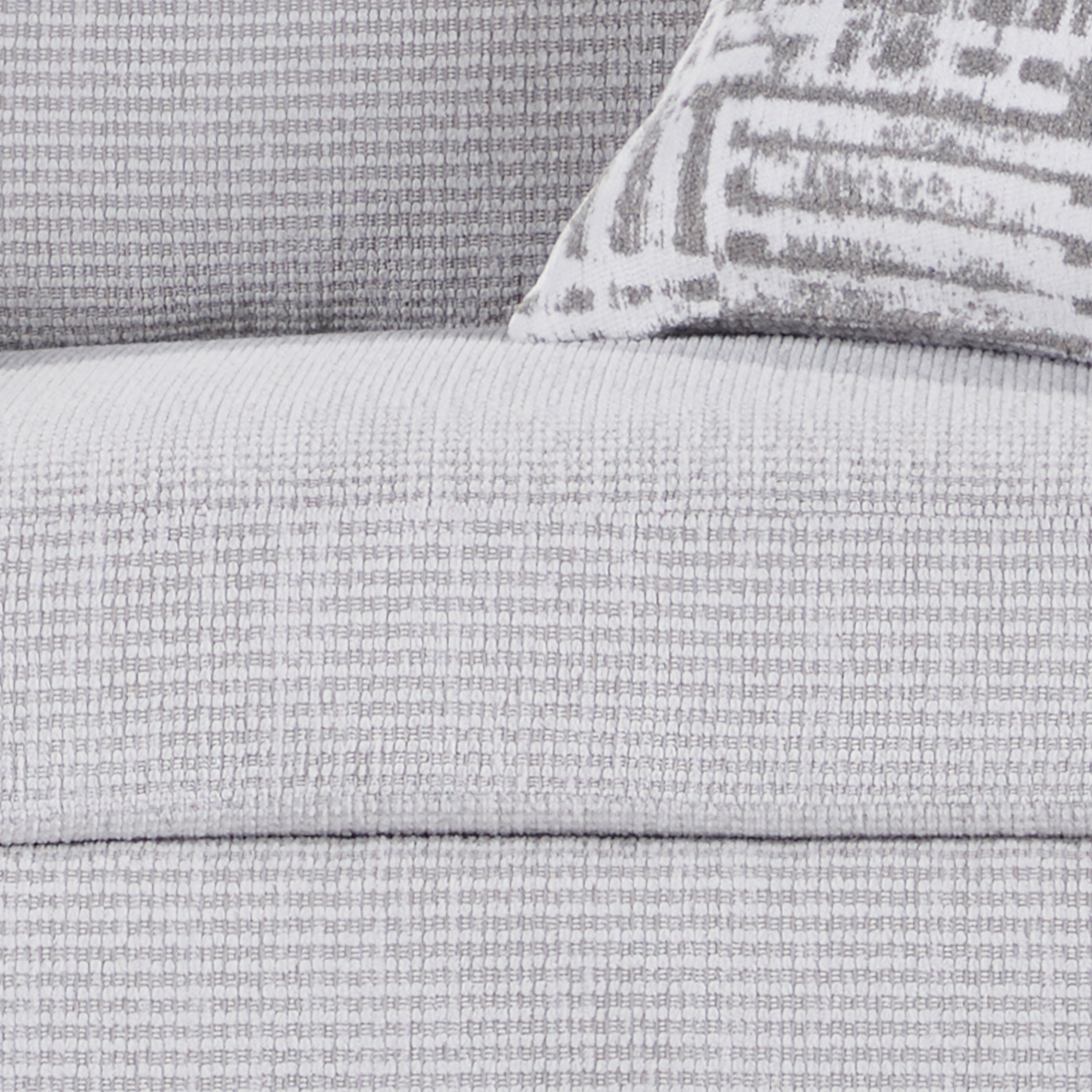 Roundhill Furniture Lancelot Upholstered Stationary Sofa - Comfortable Fabric Living Room Couch for Home, Apartment & Office Use
