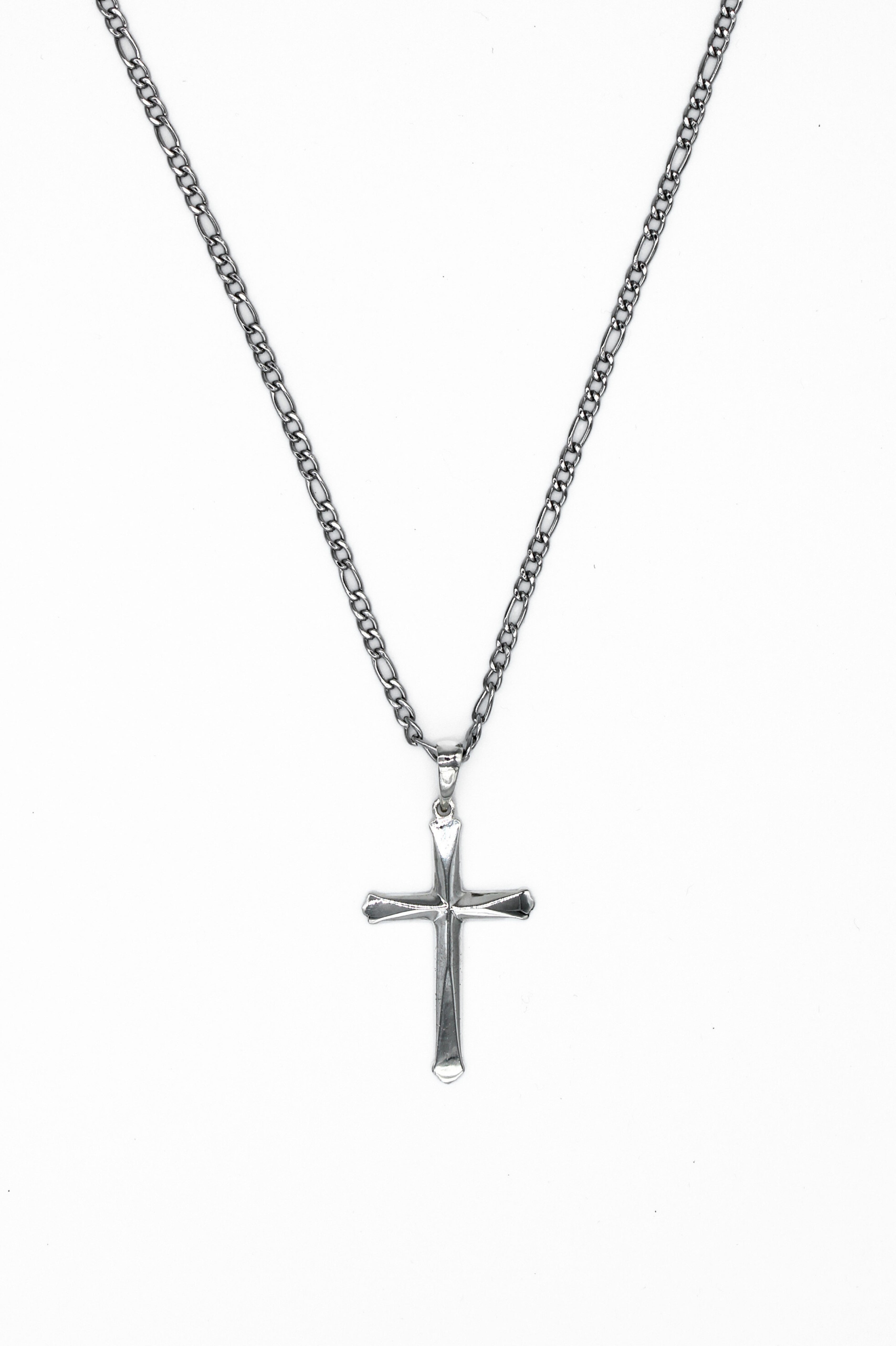 Stylish Cross Pendant Necklace for Women - Elegant Religious Jewelry Gift for Baptism, First Communion & Everyday Wear
