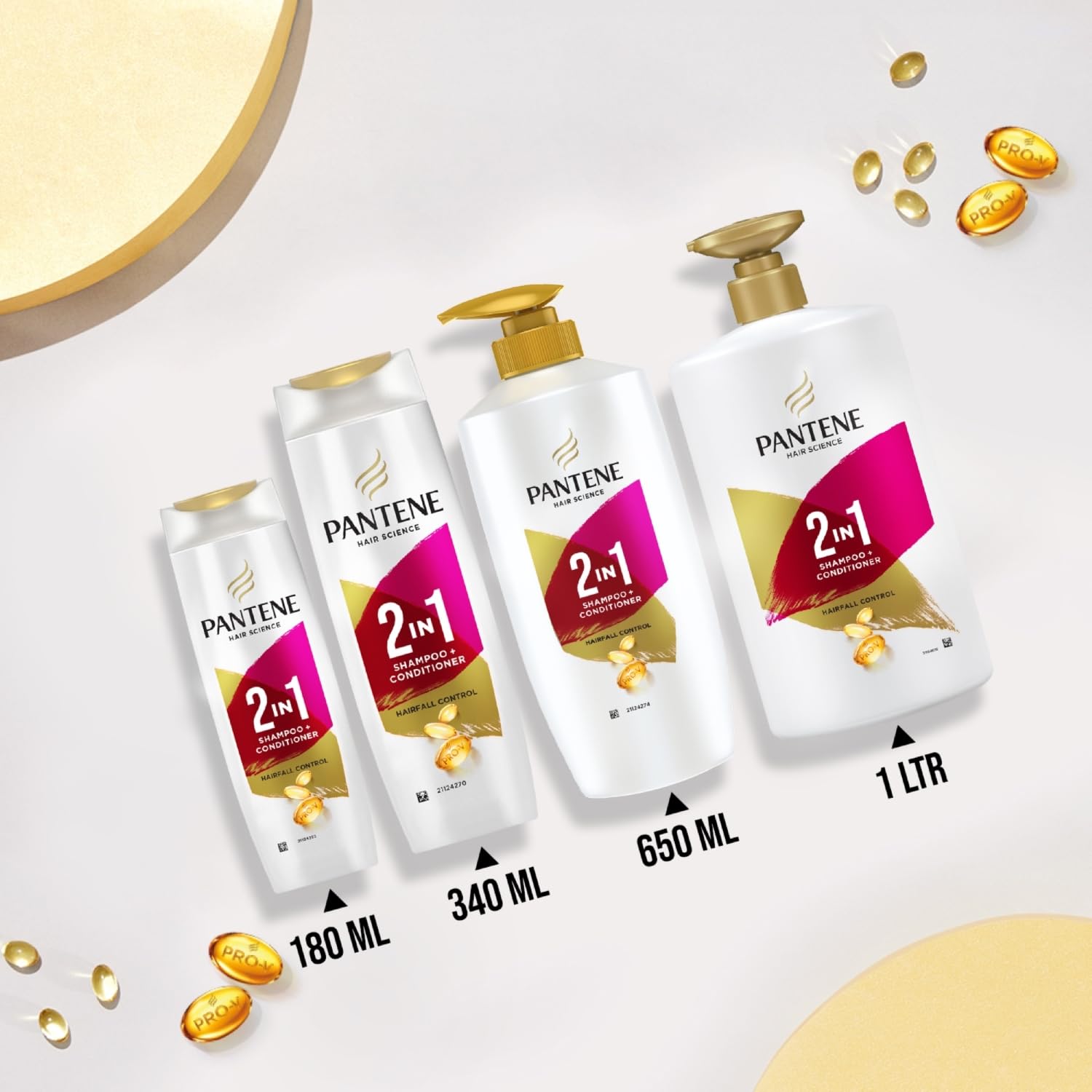 Pantene Advanced Hair Fall Solution 2-in-1 Shampoo & Conditioner for Women - 1L Bottle | Strengthens Hair & Reduces Breakage for Thicker, Healthier Locks | Daily Hair Care for Damaged & Weak Hair