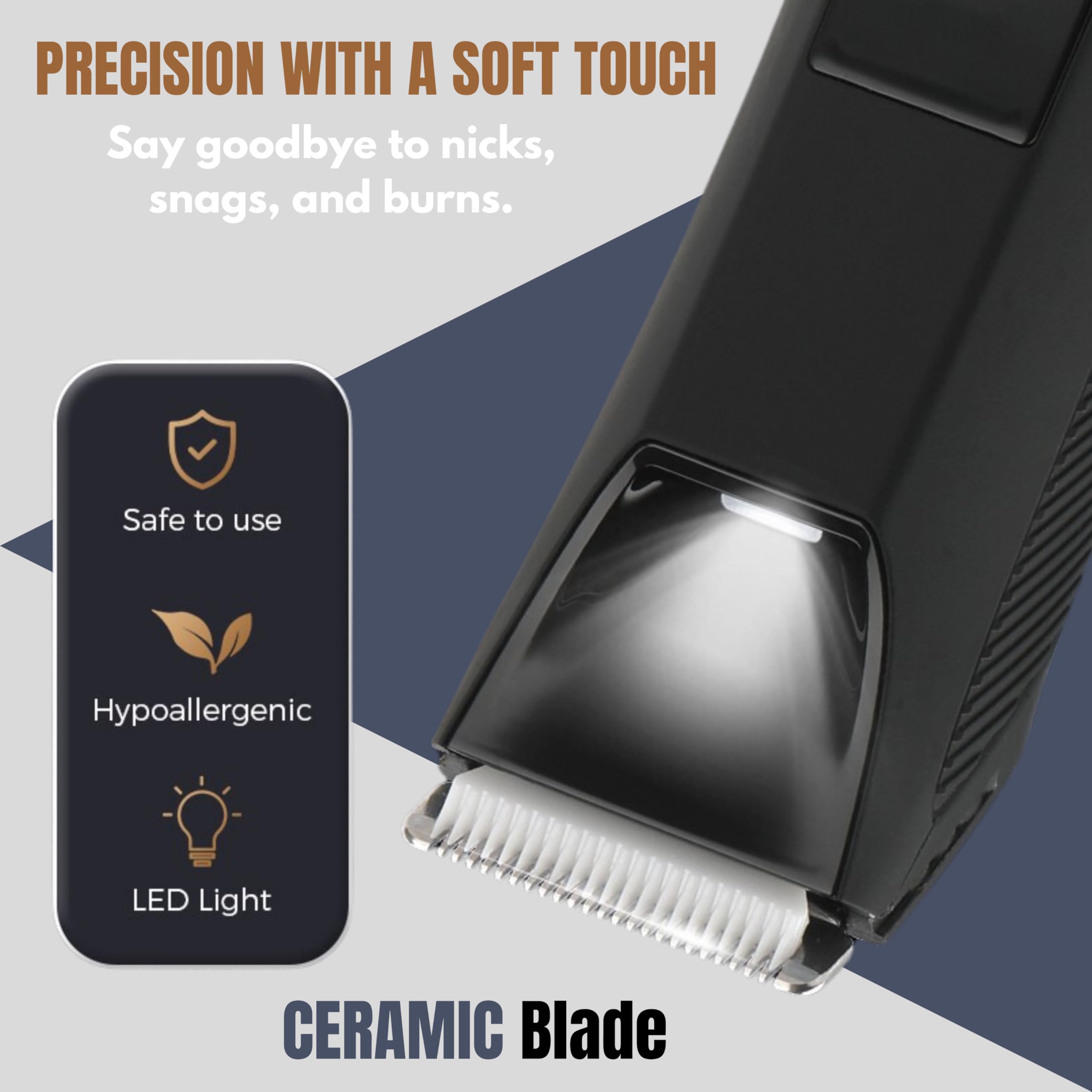 Premium Electric Head Shaver for Men - 6-in-1 Multifunctional Body Groomer with Manscaping Ball Trimmer, Waterproof & Easy Clean Design - Perfect for Head Shaving, Beard Trimming & Full Body Grooming at Home or Travel