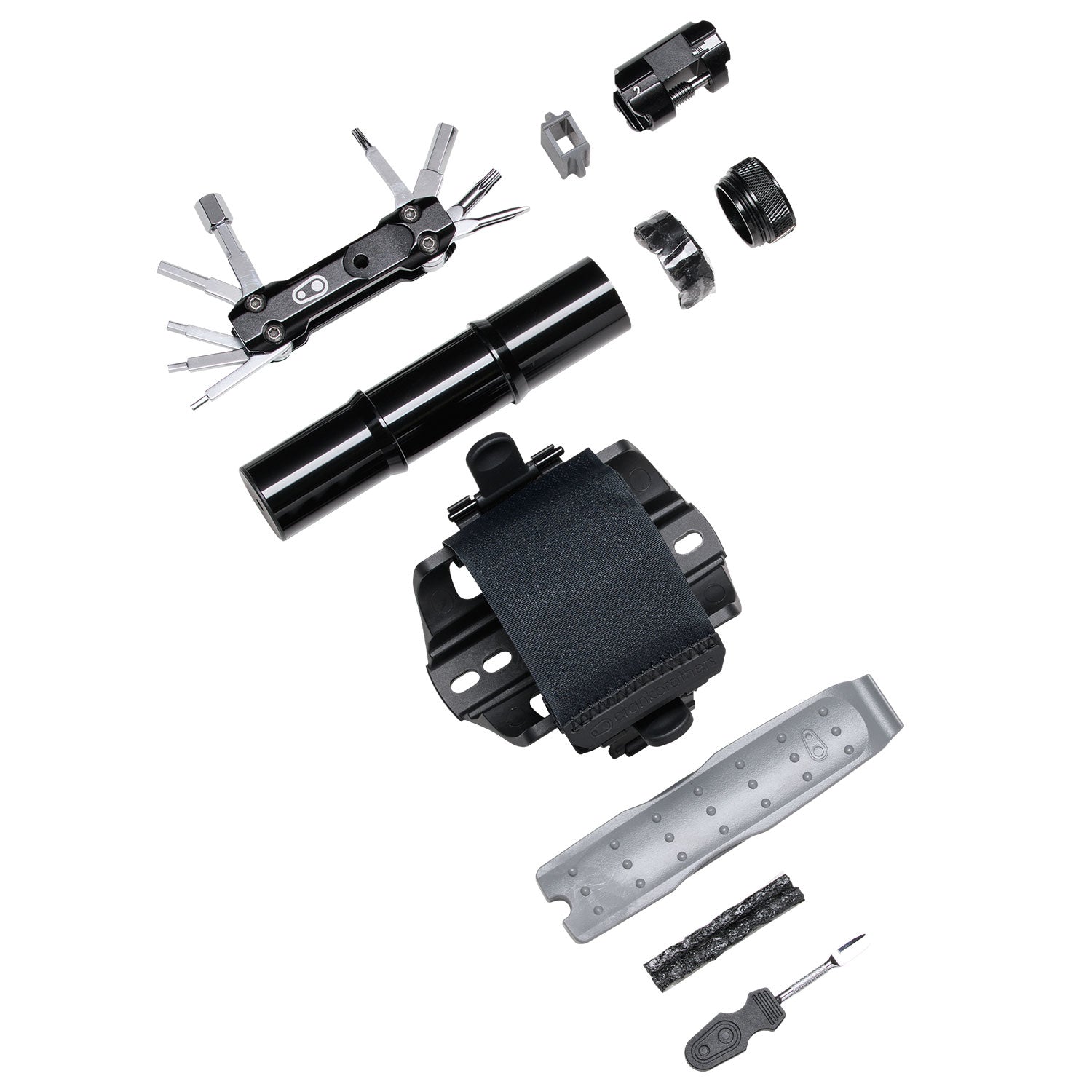 Crankbrothers TS18 Tube Stash Tool Kit - Bike Tire Repair Kit with Multi-Tool for Mountain & Road Bikes - Perfect for On-The-Go Cycling Repairs and Emergency Fixes