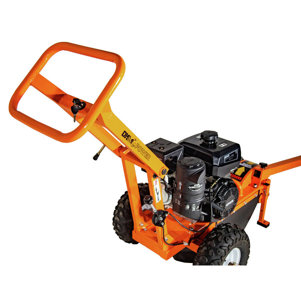 DK2 OPG777 12-Inch 14 HP CH440 Engine Stump Grinder - Heavy Duty Tree Stump Removal Machine for Landscaping, Yard Cleanup & Professional Use