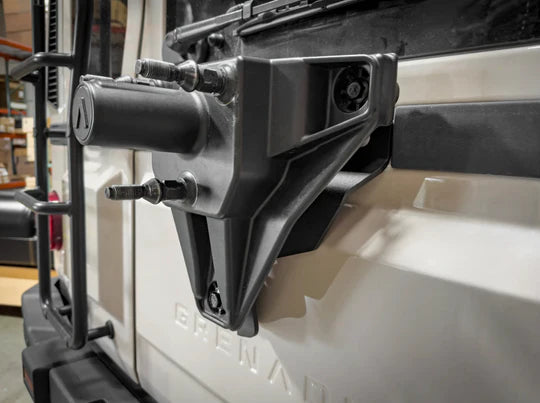 Grenadier Tire Relocation Bracket - Euro Style Off-Road Accessory for Jeep & 4x4 Vehicles | Perfect for Adventure & Overlanding
