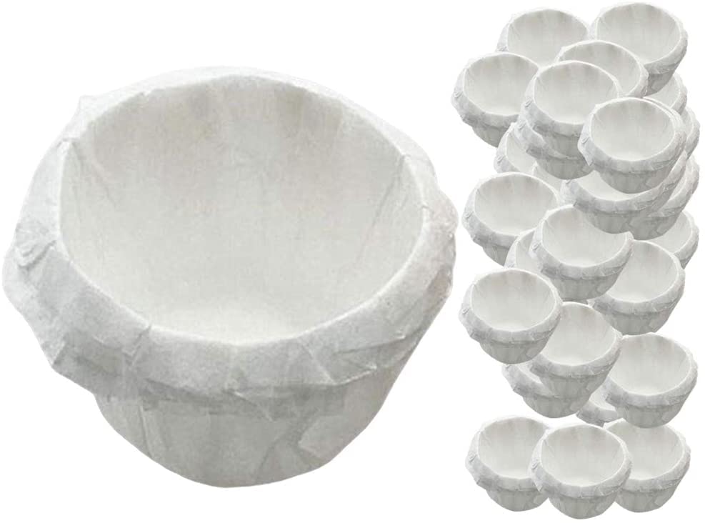 Bddalpke 100-Pack Reusable Coffee Filters - Eco-Friendly Paper Dripper Strainer for Keurig K-Cup Replacement, No Bleach, White - Perfect for Home, Office & Camping Brewing
