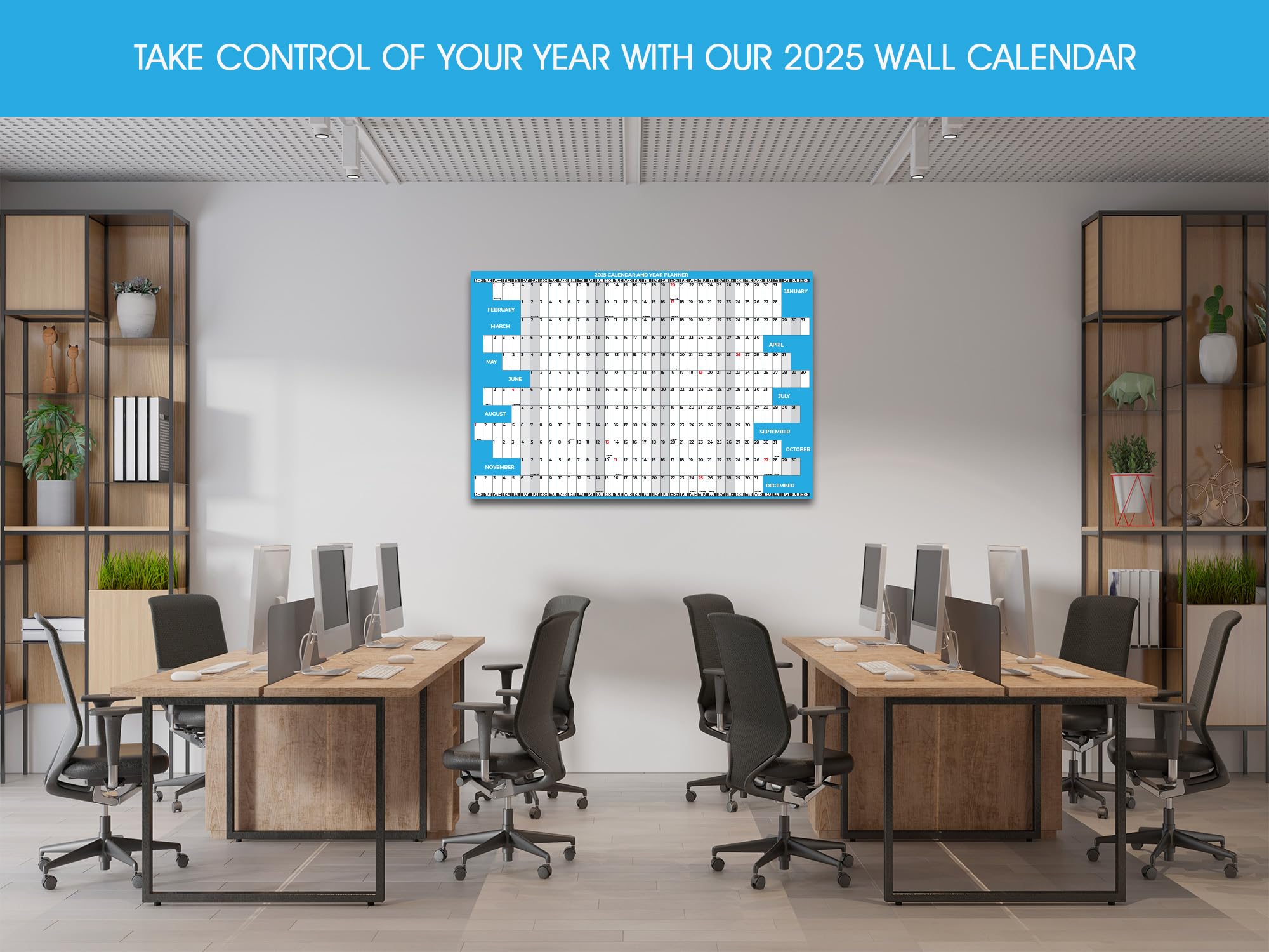 2025 Large Wall Calendar 24