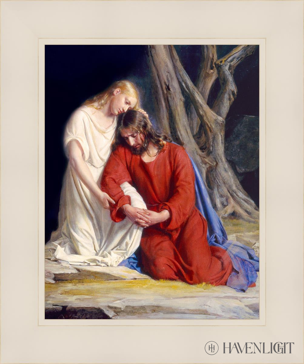 Gethsemane By Carl Bloch - Religious Wall Art, Jesus Christ Painting, Biblical Home Decor for Church, Living Room & Prayer Space