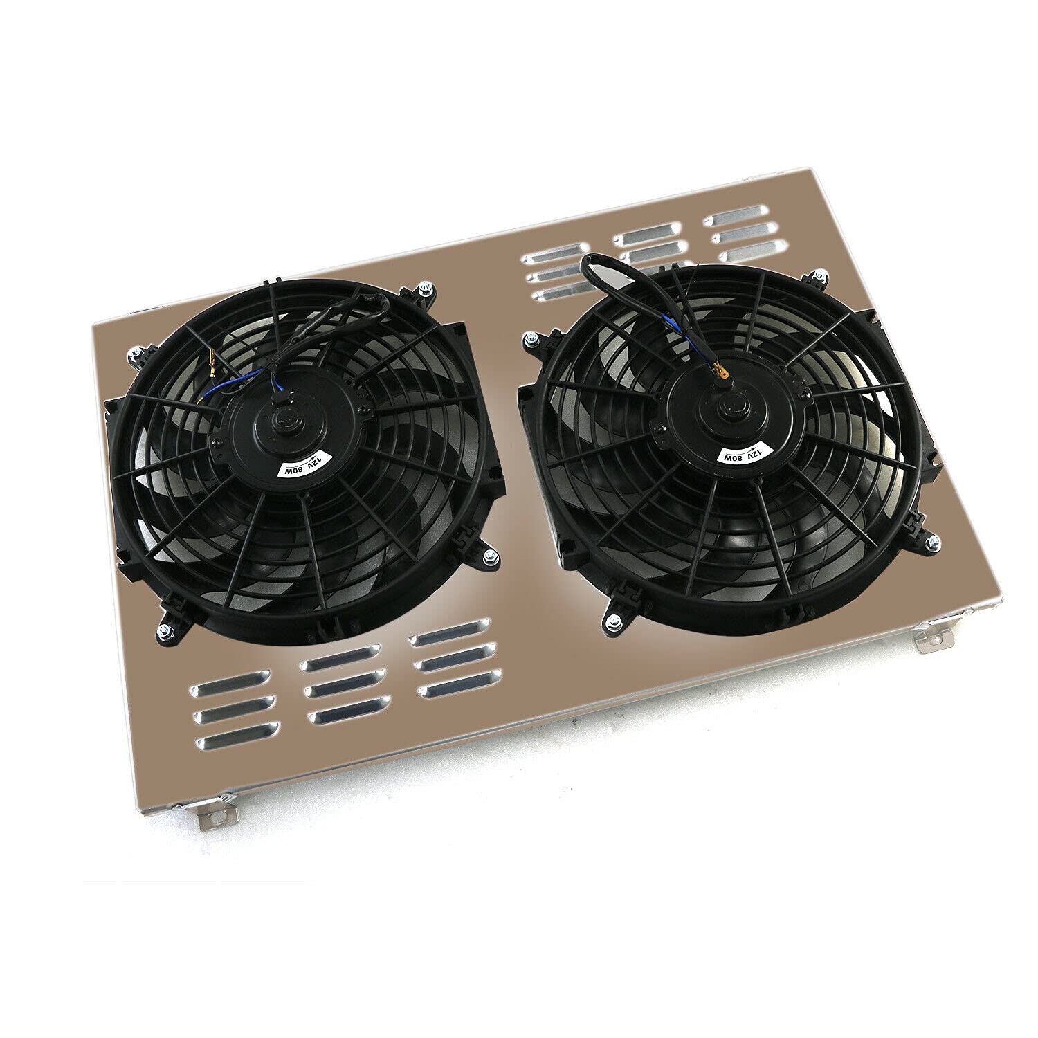 High-Performance Aluminum Radiator Shroud with Dual 12