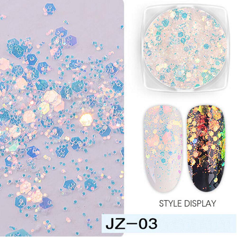 Forthery DIY Nail Art Kit with Glitter Sequins - Women's Nail Decoration & Makeup Accessories for Birthday Gifts | Perfect for Home Salon, Party Nails, and Special Occasions