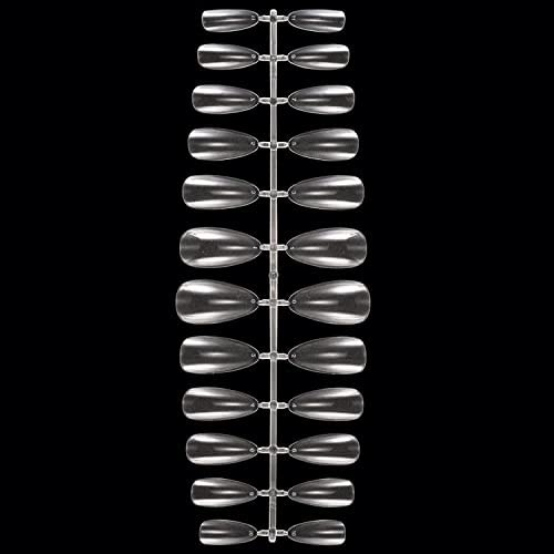 COSLUXE 240PCS Acrylic Press On Nails - Soft Gel Fake Nails Full Cover Tips for DIY Nail Art & Salon Practice (Natural Style) | Perfect for Parties, Weddings & Daily Wear