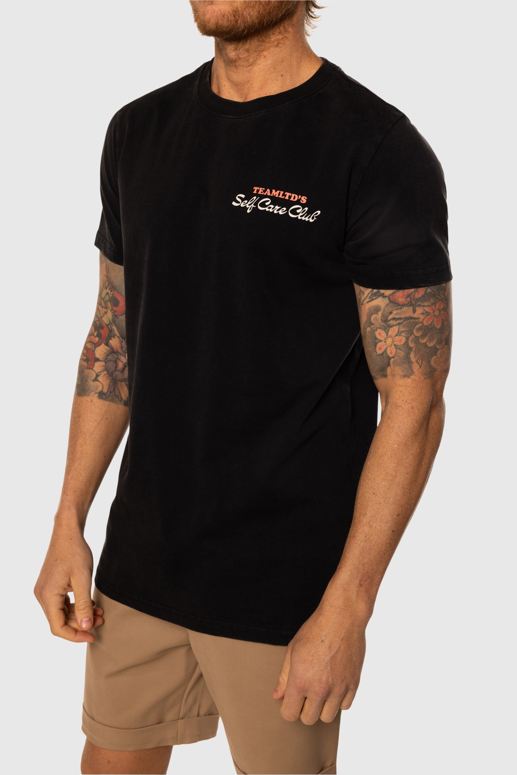 Vintage Black Self Care T-Shirt - Soft Cotton Comfort Tee for Relaxation, Yoga & Everyday Wear