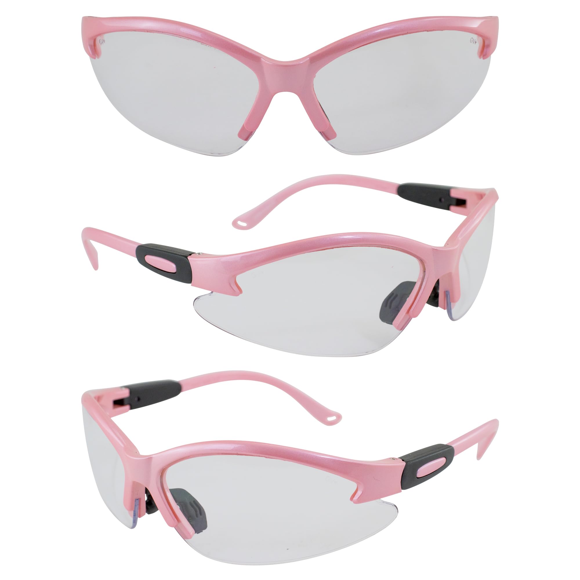 Cougar Safety Glasses for Nurses, Dental & Shooting - Light Pink Frame for Women & Men | Work & Outdoor Use