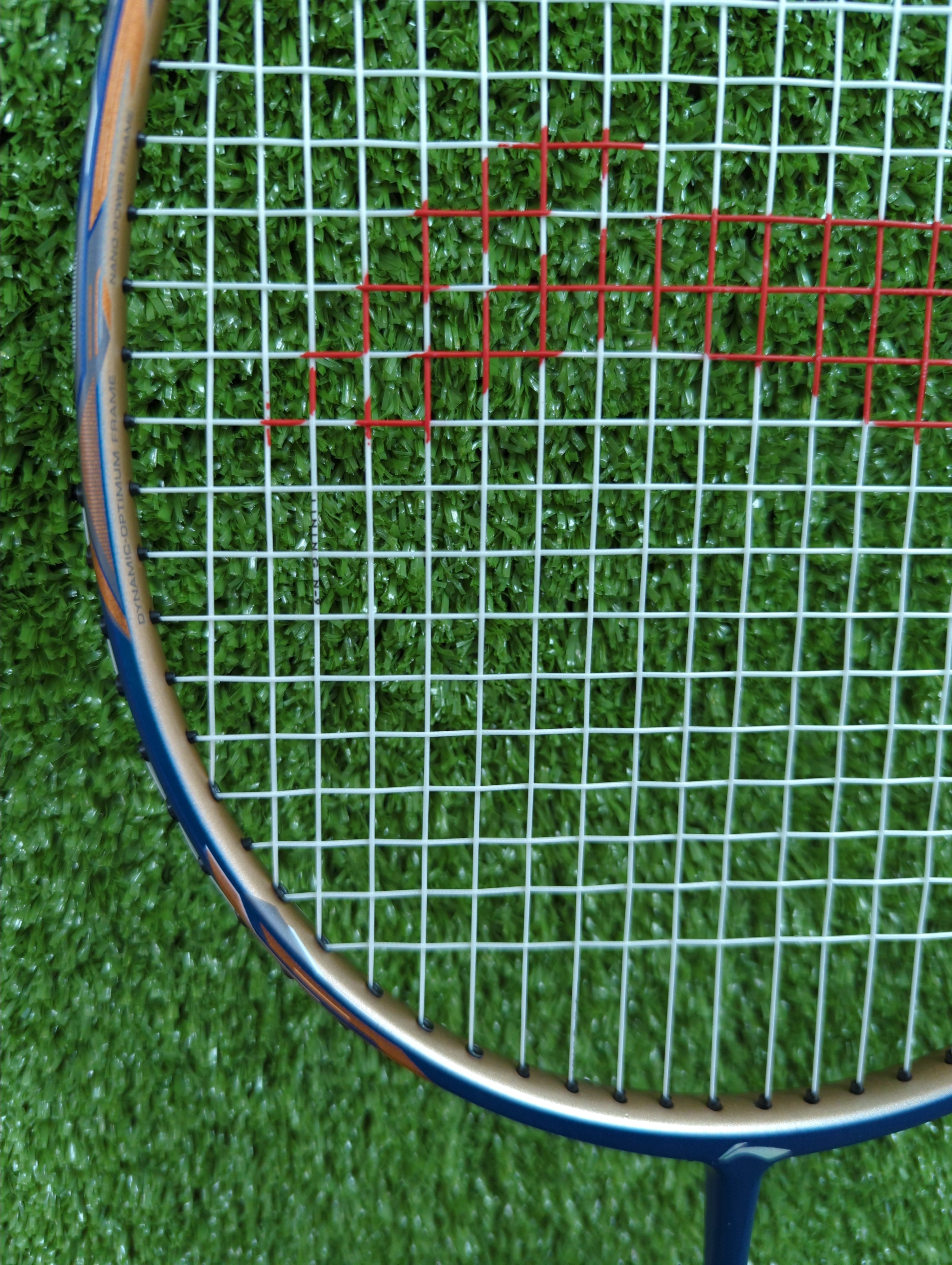 Li Ning IGNITE 8 Blue Orange Badminton Racket Prestrung - Professional Badminton Racquet for Men & Women - Perfect for Indoor/Outdoor Games & Tournaments