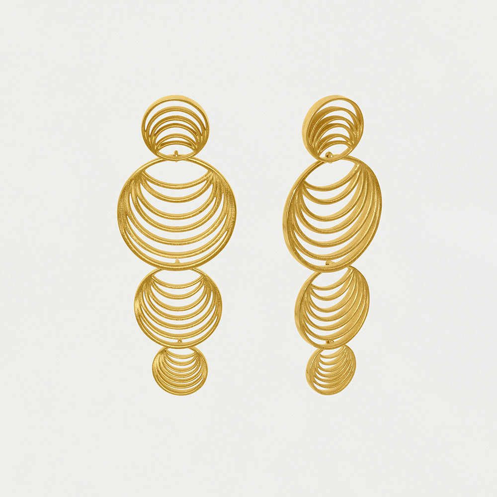 Elegant Salvador Long Drop Earrings for Women - Boho Chic Dangle Jewelry for Parties, Weddings & Special Occasions