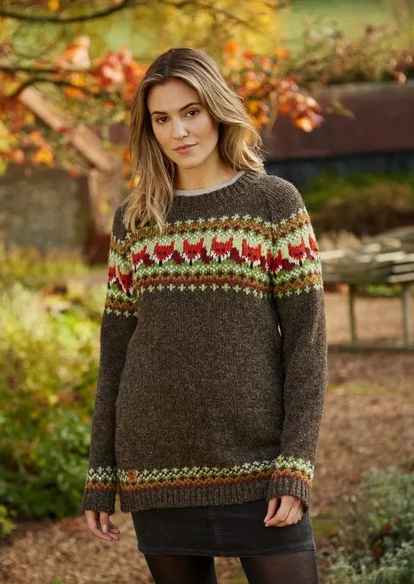 Premium Fox Wool Sweater for Women - Soft & Warm Winter Knitwear - Cozy Pullover for Casual Outfits & Outdoor Activities