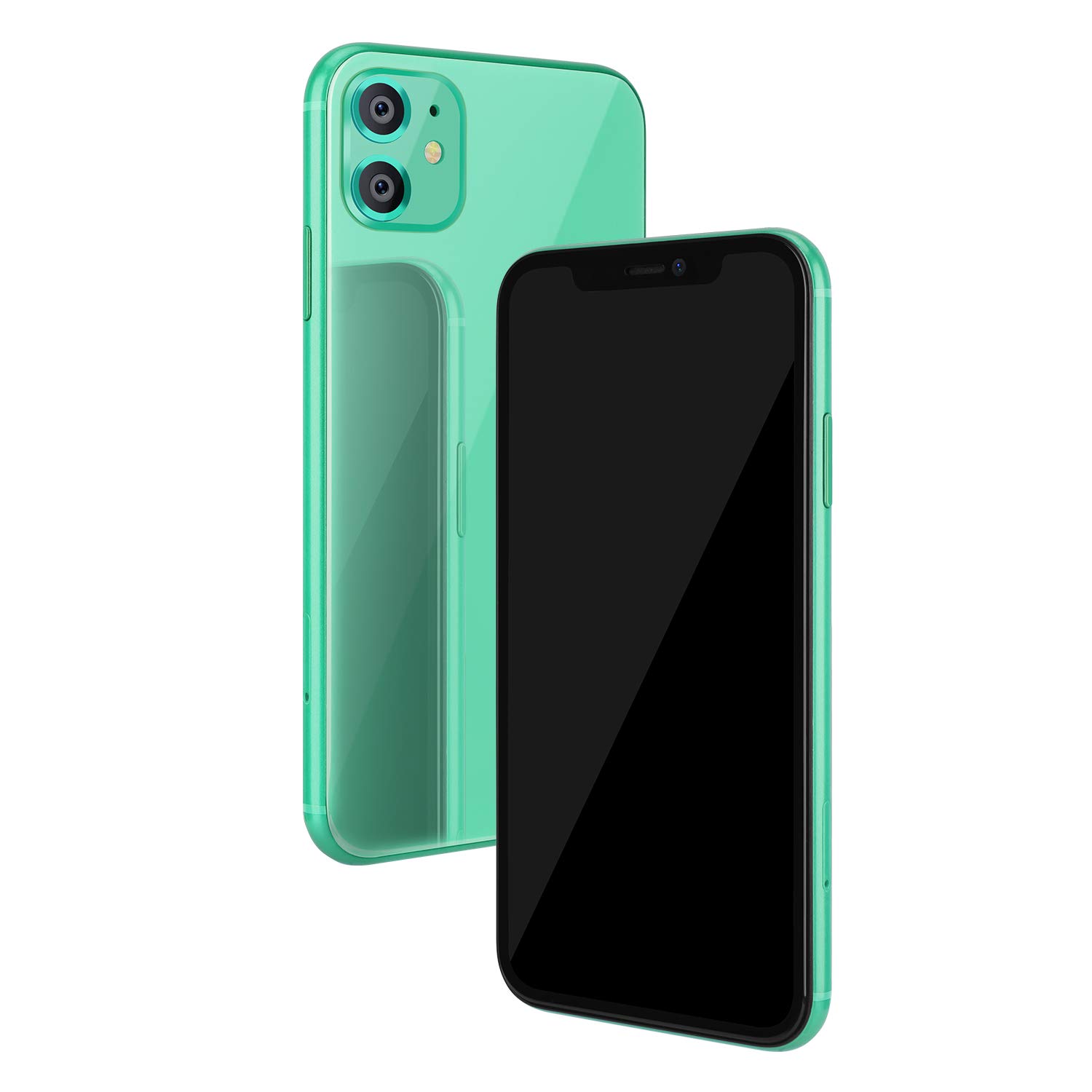 1:1 Scale Aluminum Frame Replica Dummy Phone Display - Non-Working Fake Phone Model for New Smartphone (11 Green Black Screen) - Perfect for Store Displays, Photography Props & Phone Case Testing