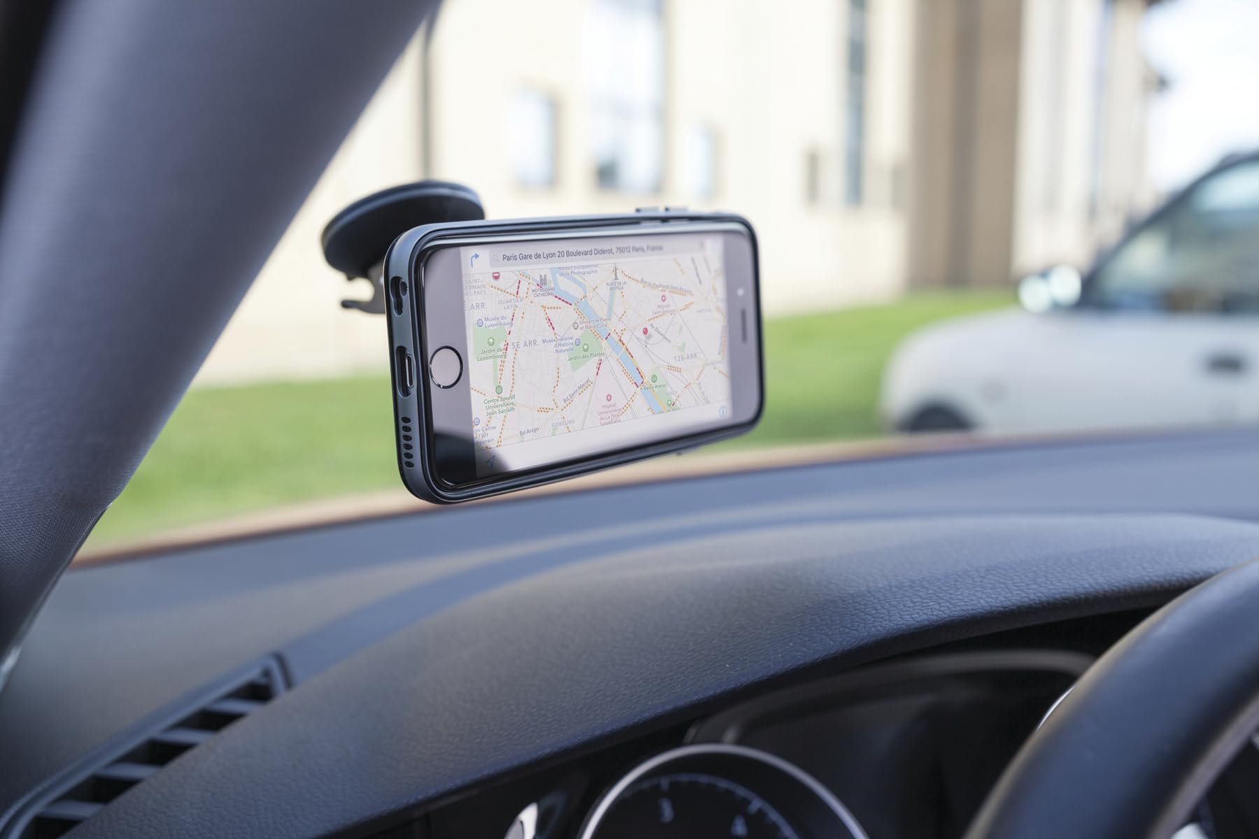 540331 Magnetic Smartphone Car Mount - 360° Rotation & Strong Suction Cup for Hands-Free Driving | Compatible with iPhone, Samsung, Google Pixel | Perfect for Road Trips & Daily Commute