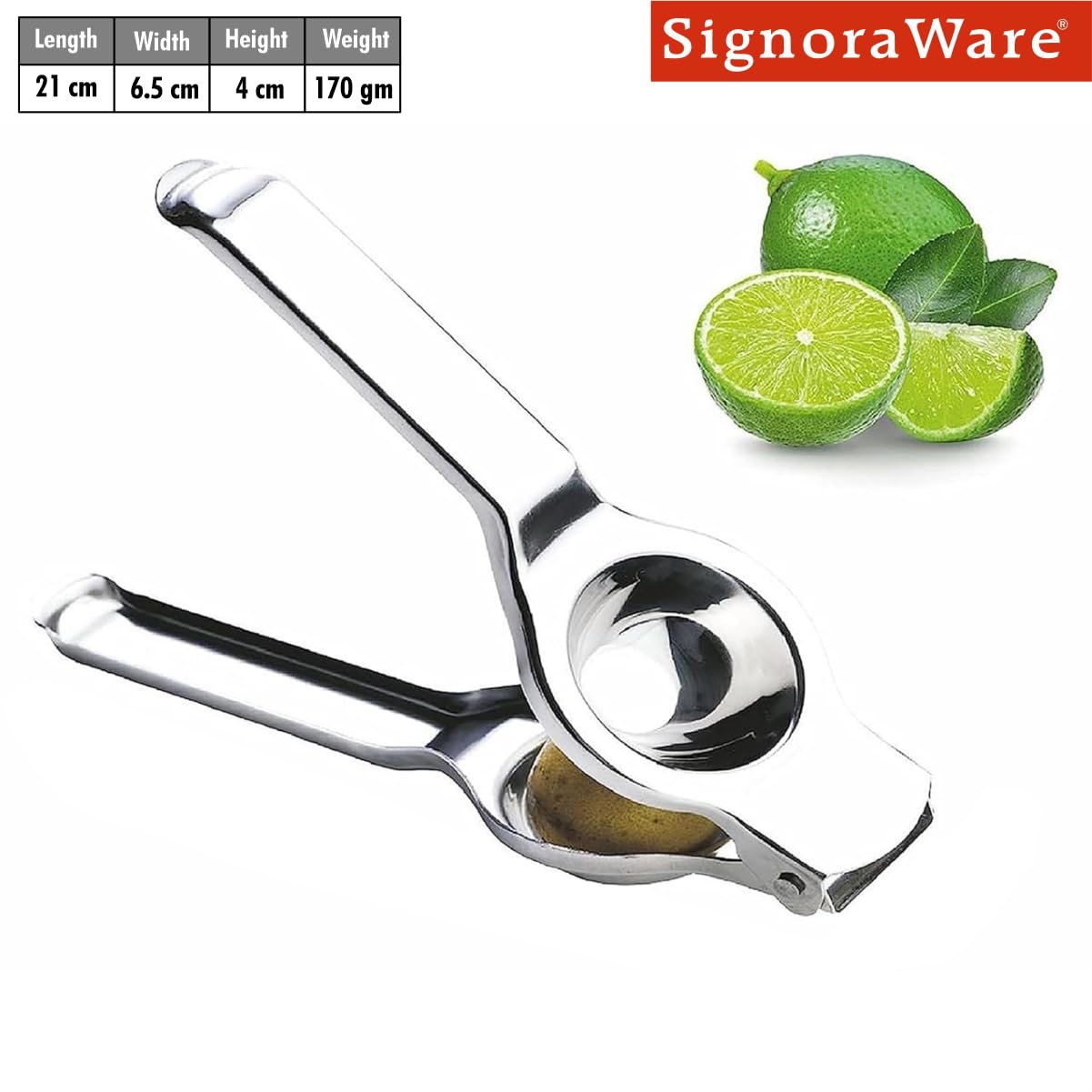 Premium Stainless Steel Lemon Squeezer with Built-in Bottle Opener - Food Grade Kitchen Tool for Fresh Juice & Cocktails (Silver, 1-Piece Set) - Perfect for Bars, Restaurants & Home Mixology