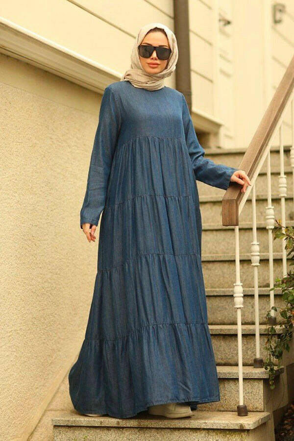Elegant Tiered Long Maxi Dress - Modest Flowy Summer Dress for Women - Perfect for Beach Vacations, Weddings & Casual Outings