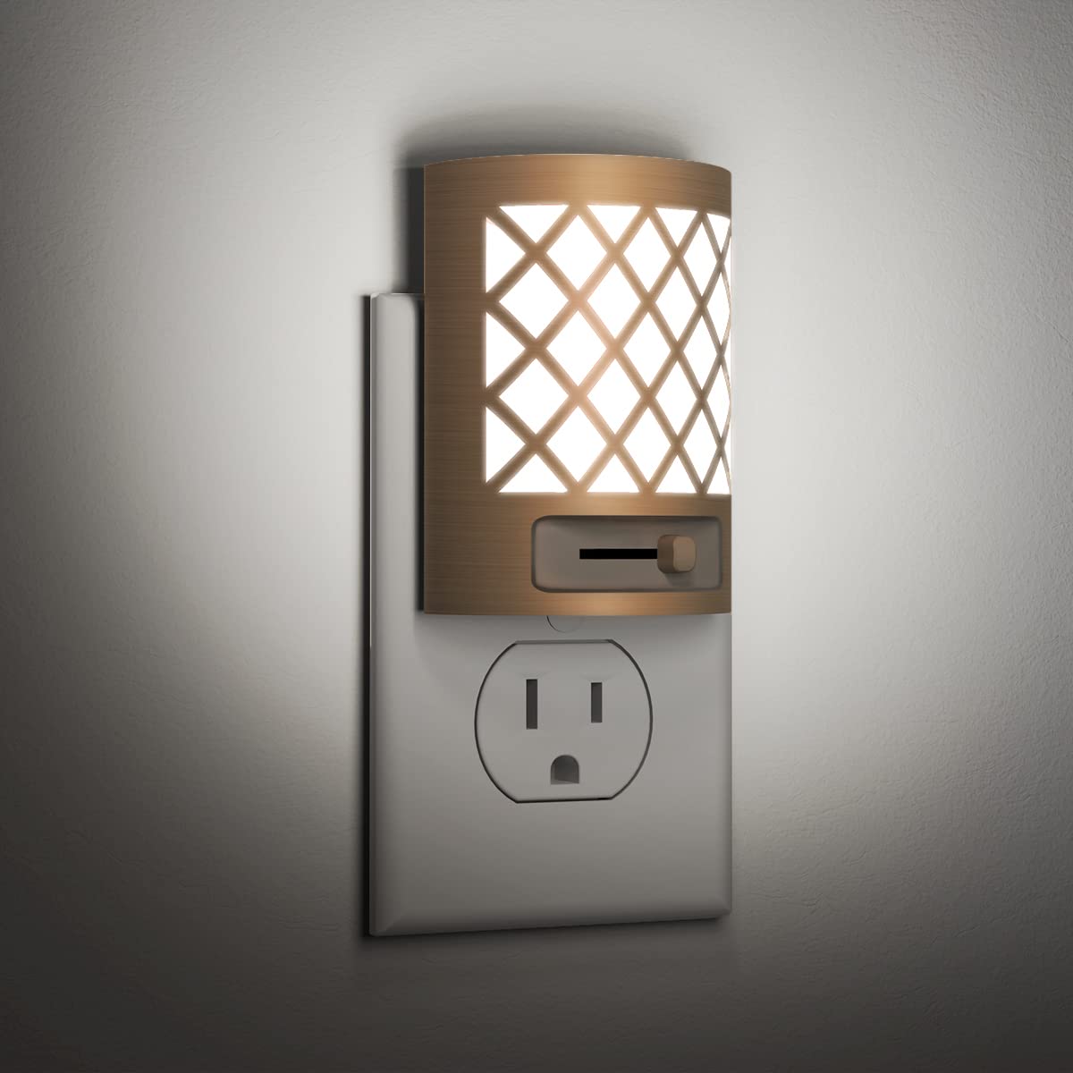 Vintage LED Night Light with Dusk Sensor - 4 Pack for Bedroom & Bathroom