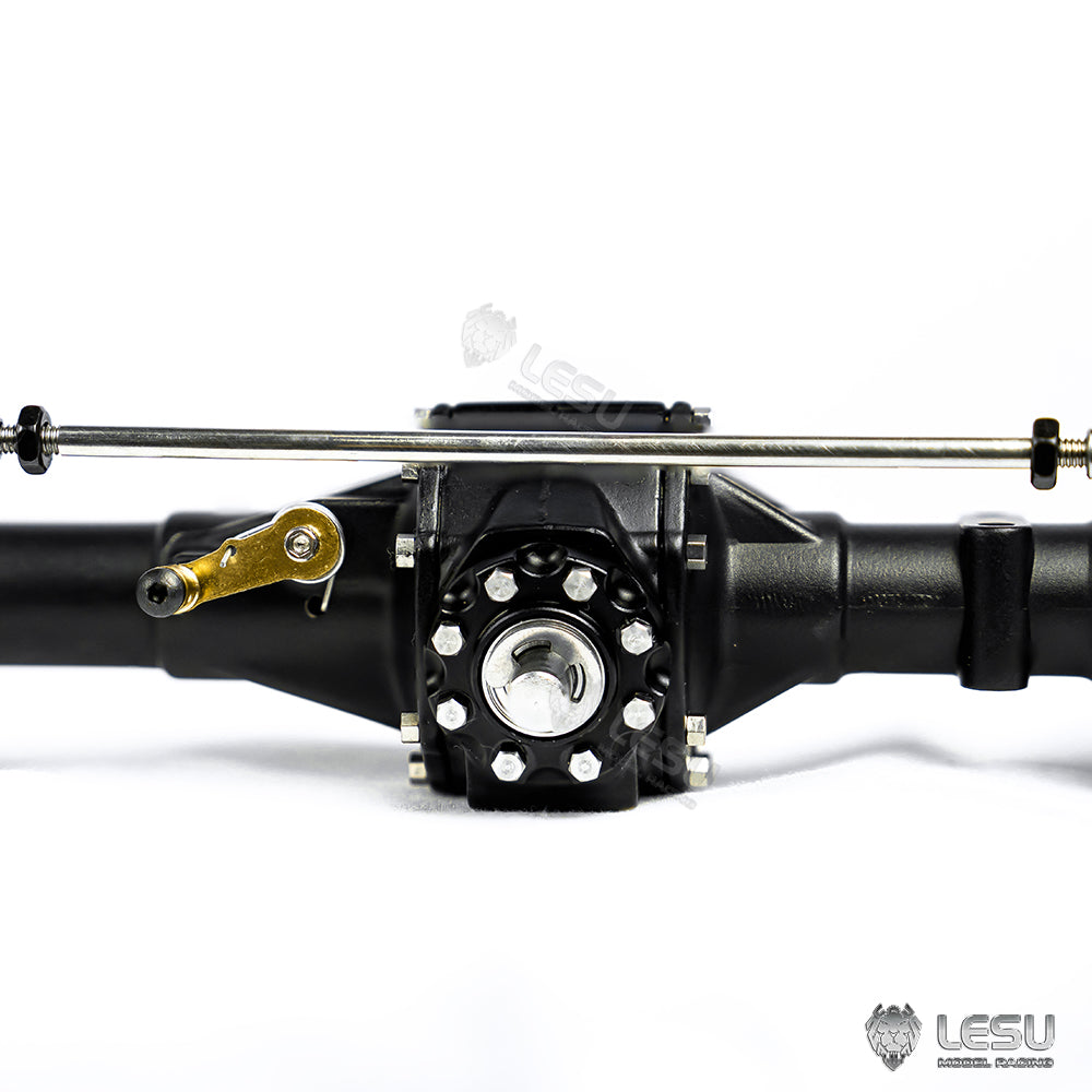 LESU 1/10 UM406 RC Crawler Car Metal Differential Lock Kit - Front & Rear Axle Upgrade Parts for Remote Control Climbing Truck | DIY Repair & Off-Road Adventure Accessories