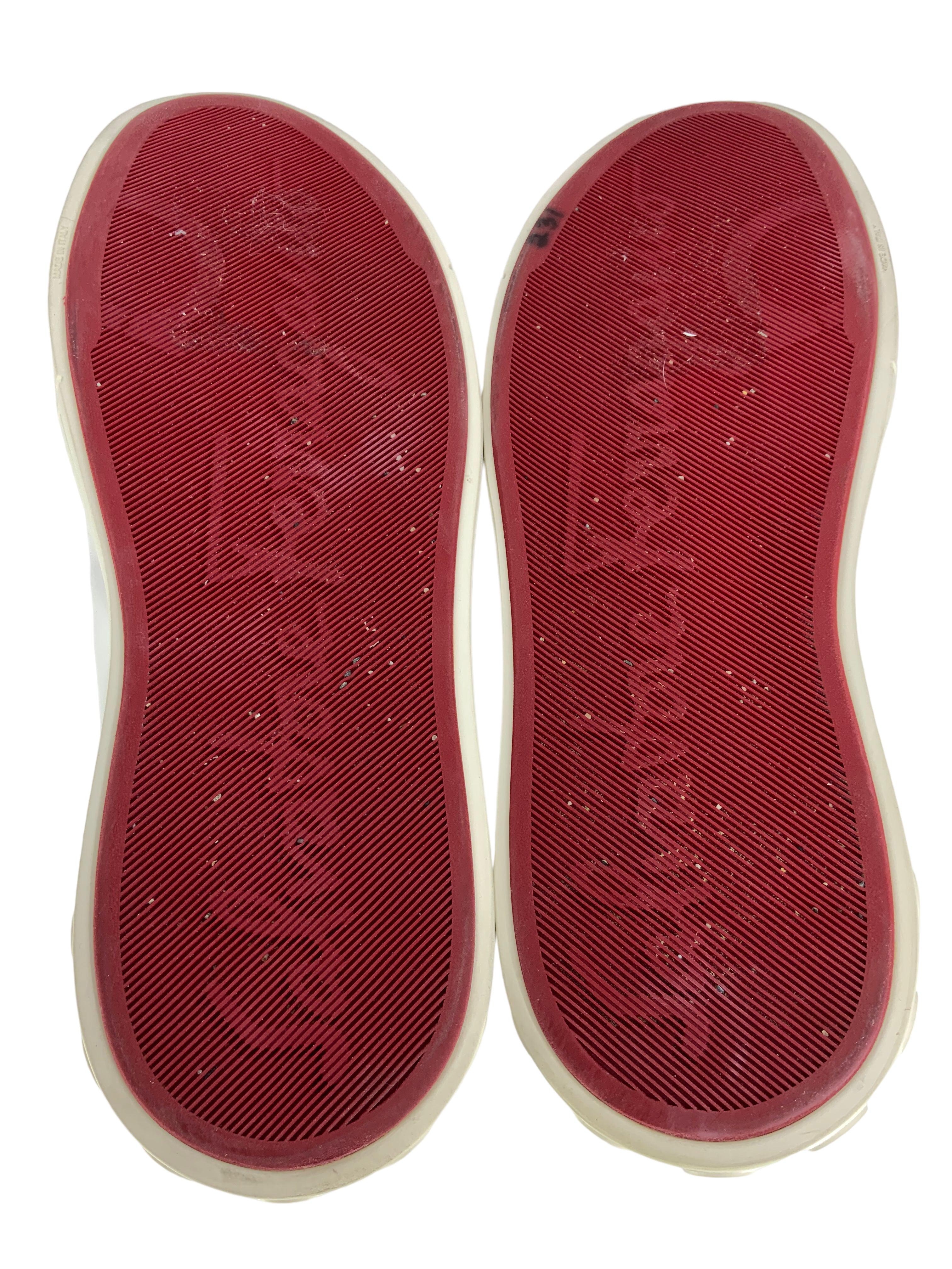 Salvatore Ferragamo Borg Leather & Suede Men's Sneakers Size 7.5 - Premium Casual Shoes for Men, Office & Weekend Wear