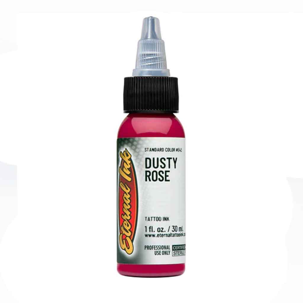 1oz Dusty Rose Eternal Ink - Long-Lasting Tattoo Ink for Professional Artists & Tattoo Enthusiasts - Perfect for Fine Line Work, Shading, and Permanent Makeup