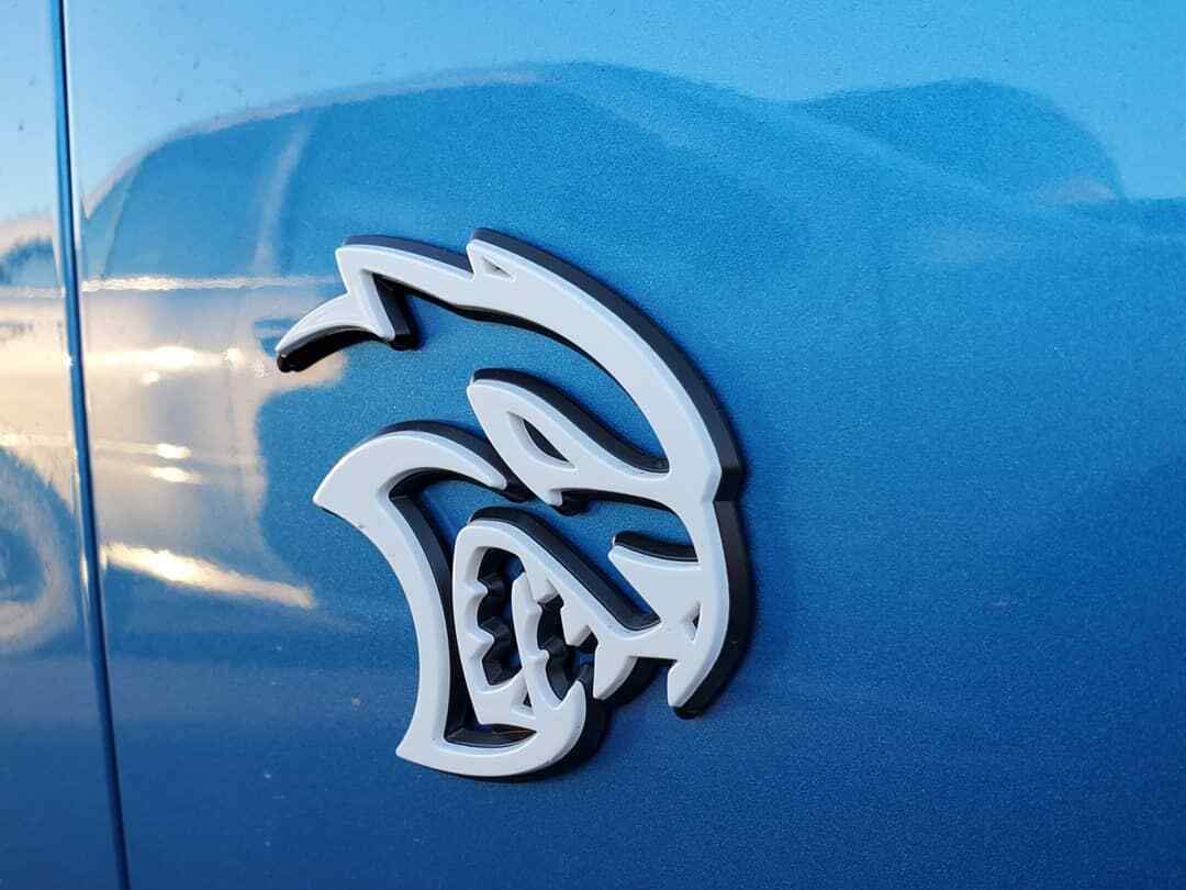 Mopar 68499080AA Hellcat Name Plate - Genuine OEM Replacement for Dodge Challenger & Charger - Perfect for Customization & Car Enthusiasts