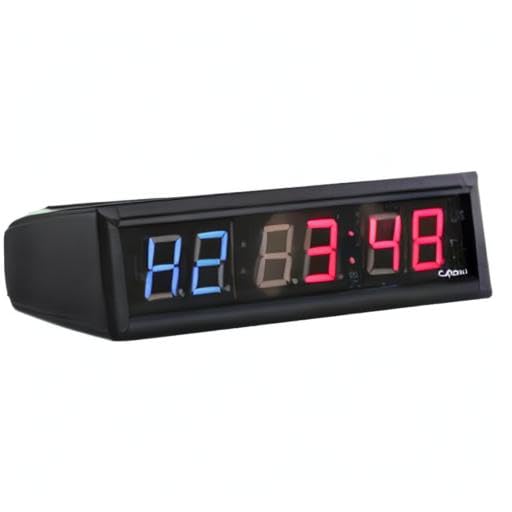 1.8 Inch Digital LED Interval Wall Clock - CrossFit Gym Timer, Sports Exercise Training Timer, Fitness & Kitchen Timer for Home, Gym, and Workouts
