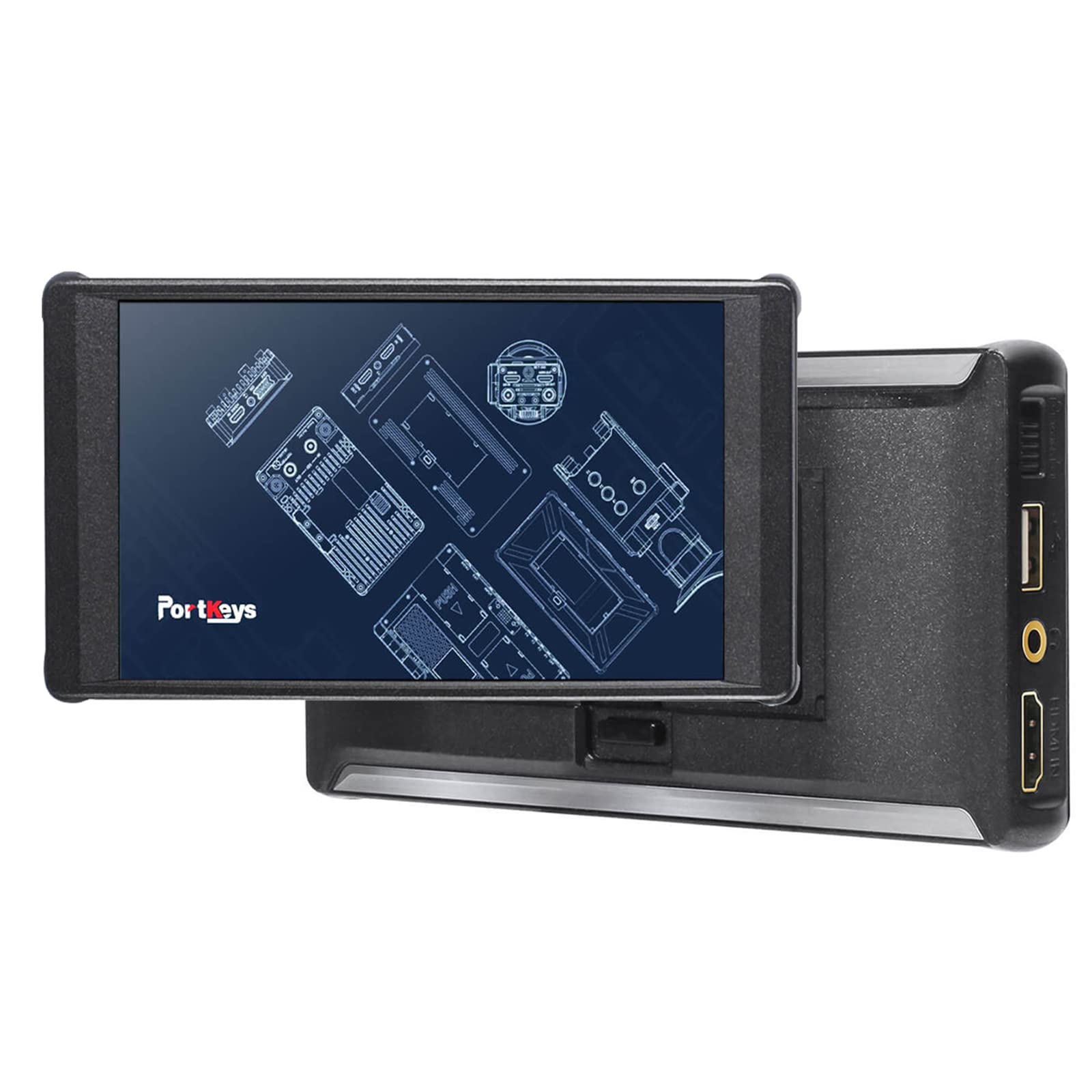 Portkeys PT6 5.2 Inch 4K HDMI Touch Screen Field Monitor - 1920x1080 Resolution, 3D LUT, Peaking Frame, Wireframe Protection, Image Crop - Perfect for DSLR Cameras, Live Streaming & Video Production