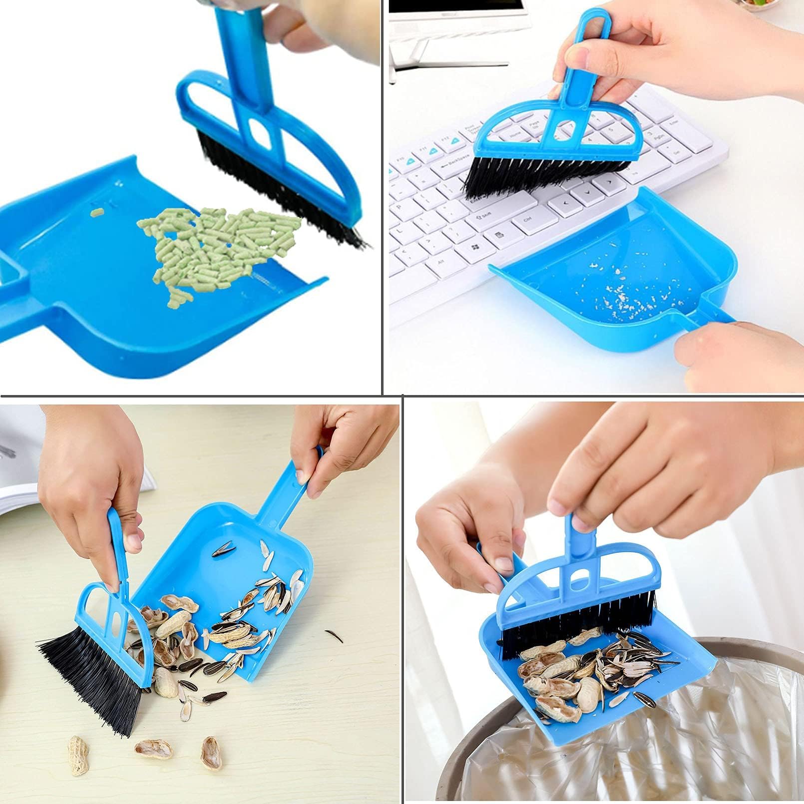 Hamiledyi Square Rabbit Litter Box with Removable Grate - Plastic Small Animal Toilet for Bunny, Guinea Pig Cage - Easy Clean Pet Potty Training Box (Brown) - Perfect for Indoor Rabbit Hutch & Small Pet Cage Accessories