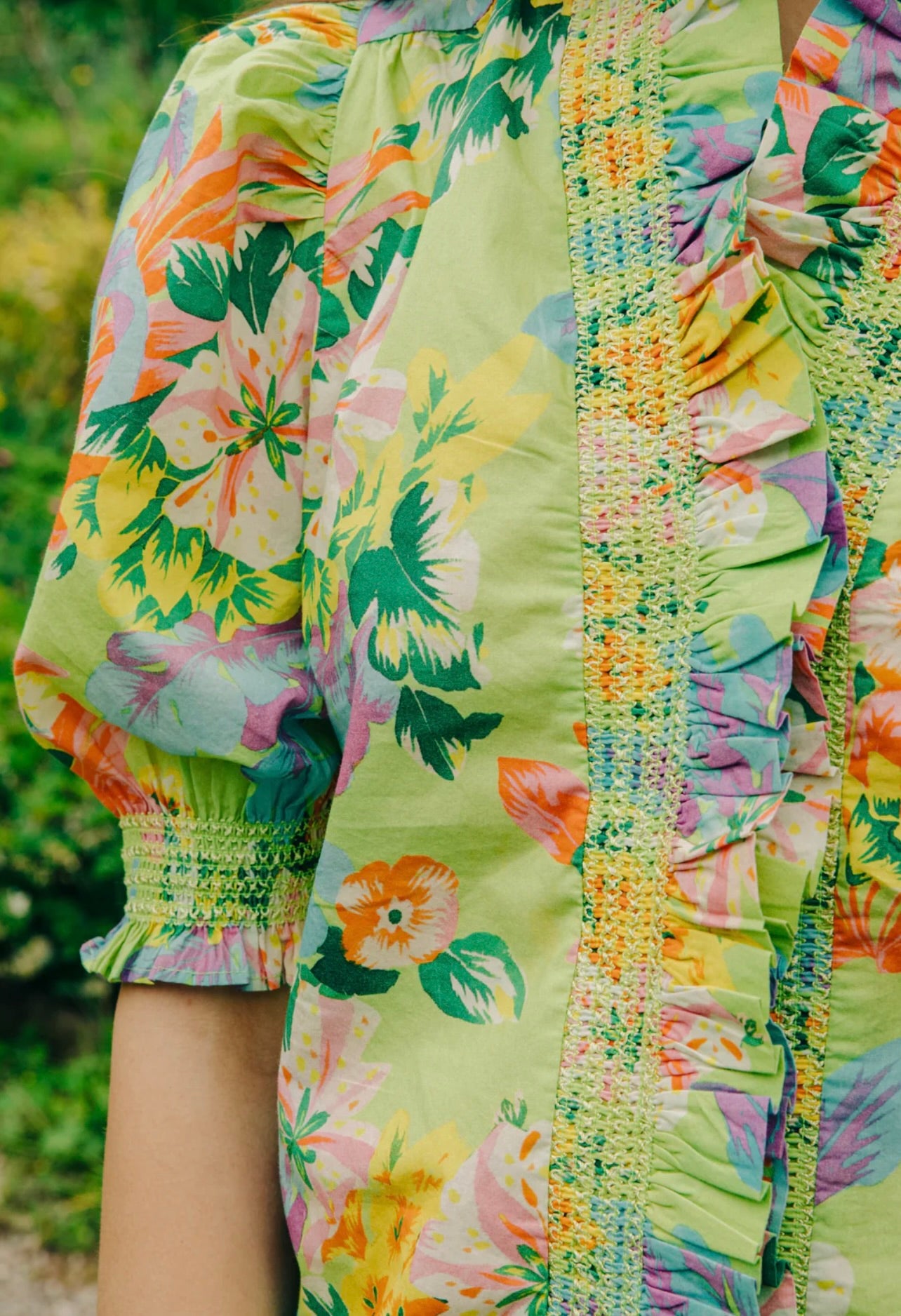 Zuri Women's Short Sleeve Blouse - Floral Print Mitzi Top for Casual Wear | Perfect for Summer Outfits, Office & Date Night