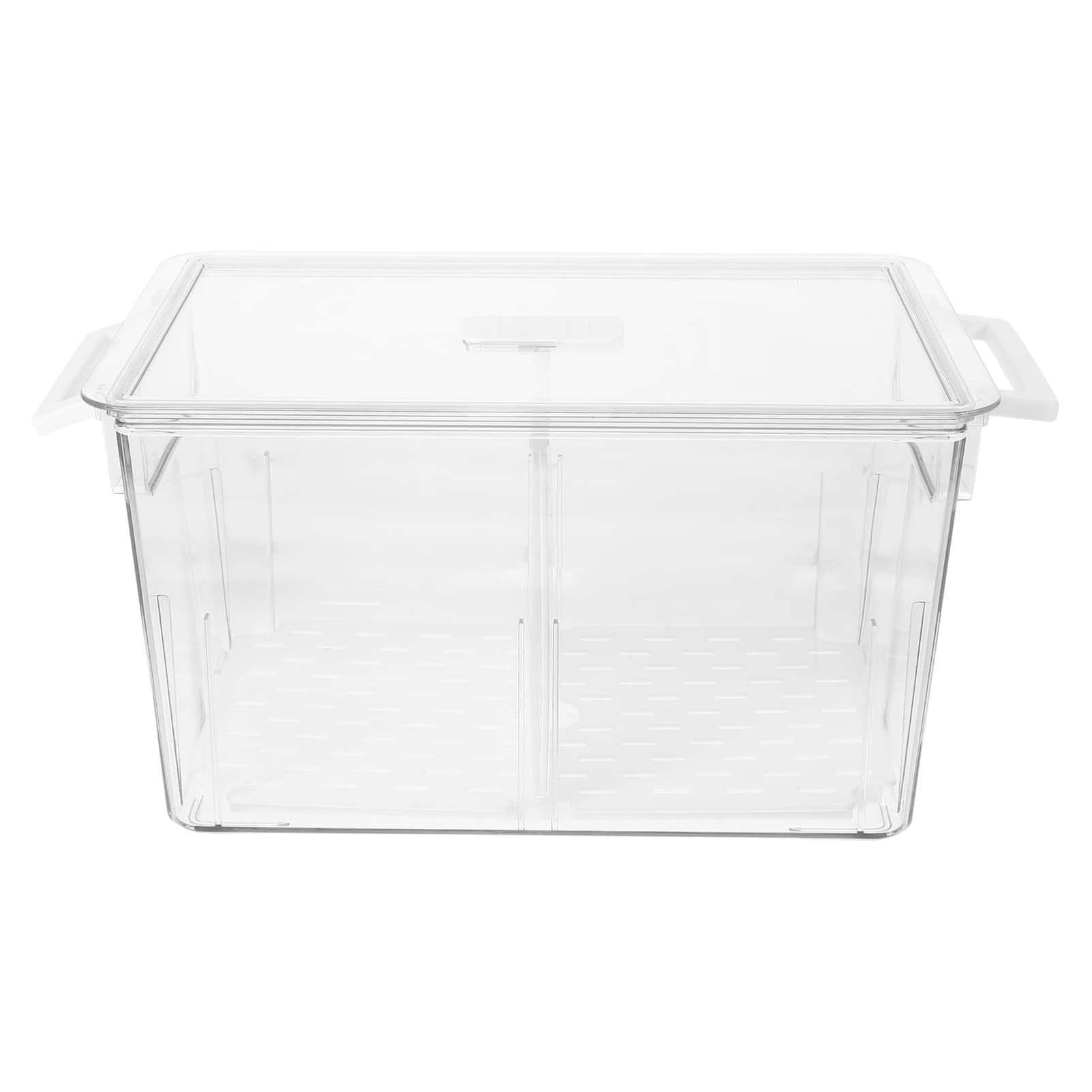 UPKOCH Clear Stackable Fridge Organizer Bins with Lids - Freezer Storage Containers for Beverages, Fruits, Vegetables, Snacks & Pasta - Space Saving Kitchen Organization for Refrigerator & Pantry (Perfect for Meal Prep, Leftovers & Grocery Storage)
