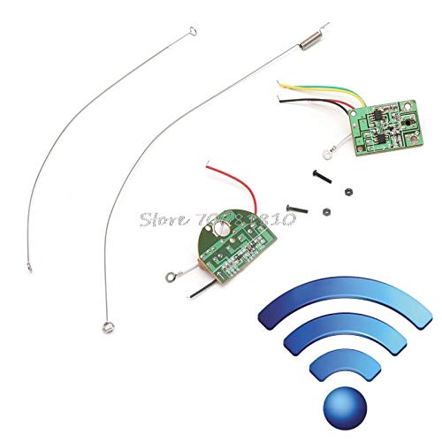 2CH 27MHz Remote Control Transmitter and Receiver Board with Antenna - Ideal for RC Cars, Boats, and DIY Electronics Projects