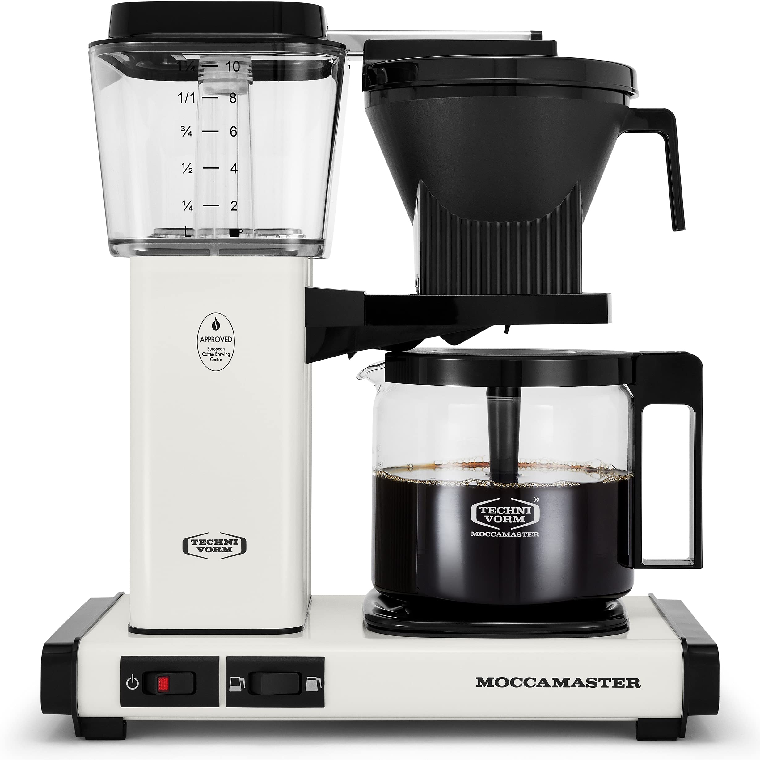 Moccamaster KBGV Select 10-Cup Drip Coffee Maker - 40oz (1.25L) Thermal Carafe, Off-White - Perfect for Home, Office & Entertaining - Specialty Coffee Brewer for Fresh, Hot Coffee All Day