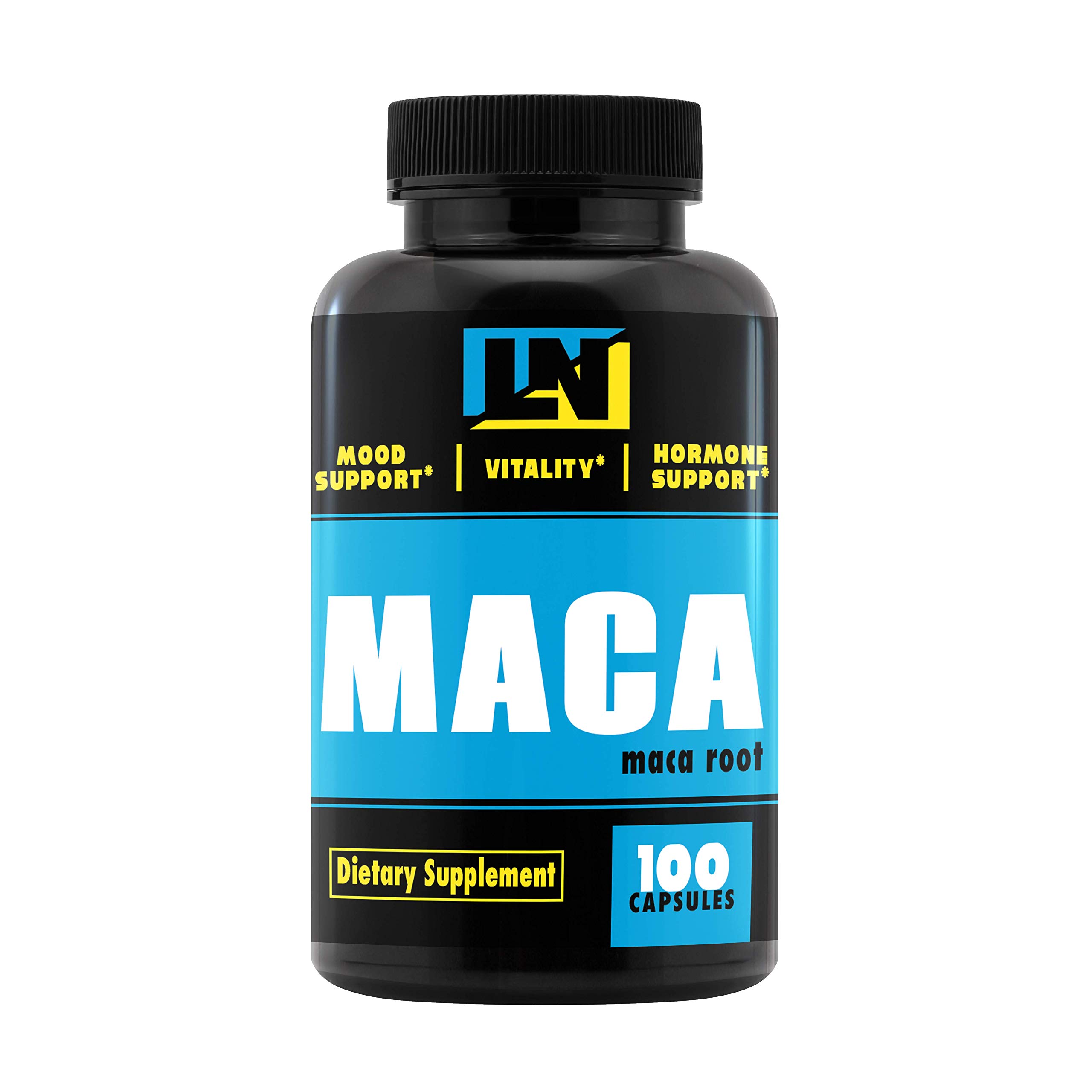 LiveLong Nutrition Maca Root Capsules 1000mg - 100 Count for Energy, Stamina & Hormonal Balance - Perfect for Athletes, Fitness & Daily Wellness Support
