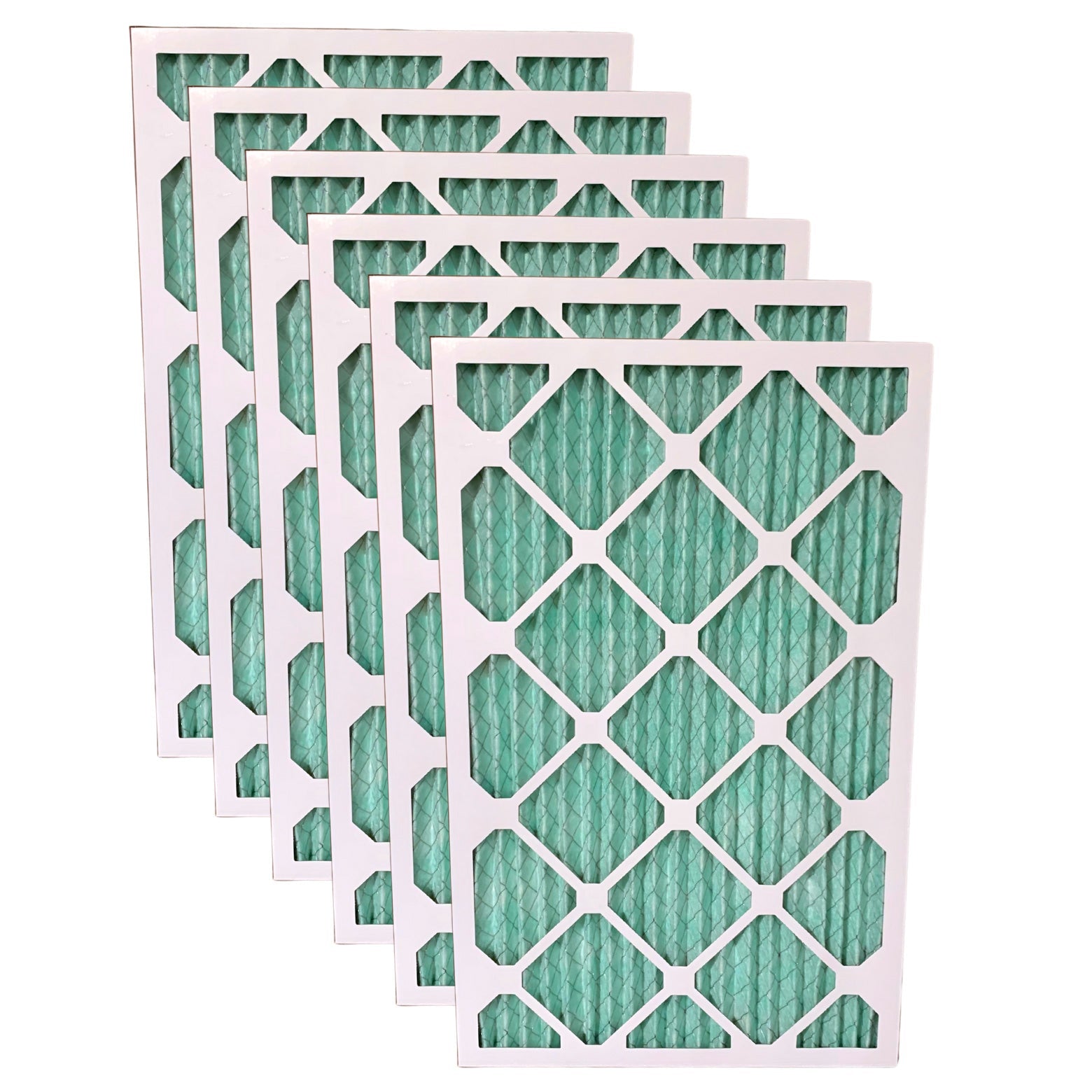 20x25x1 MERV 13 Pleated Air Filter for Allergies - 6 Pack | High Efficiency Furnace & AC Filters for Home, Office & Commercial Use