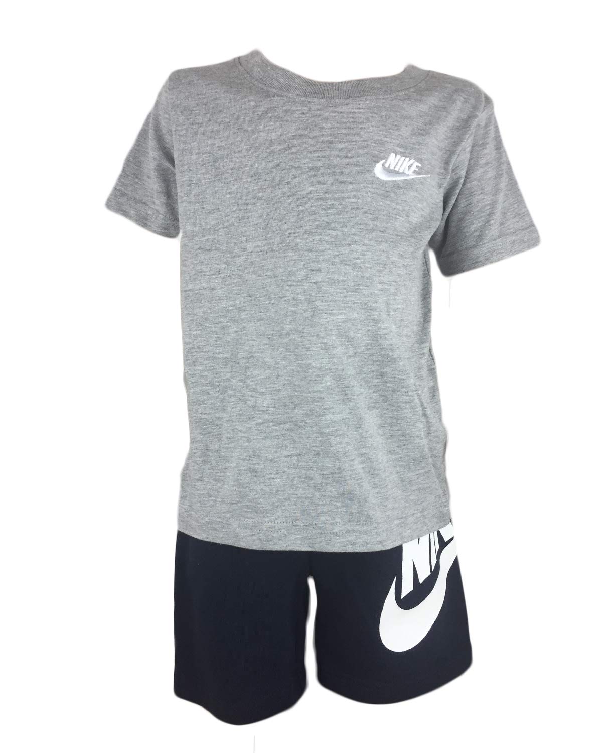 Nike Boys 2-Piece Top and Bottom Outfit Set - Athletic Shorts & T-Shirt Combo for Kids Sports, Play & Casual Wear
