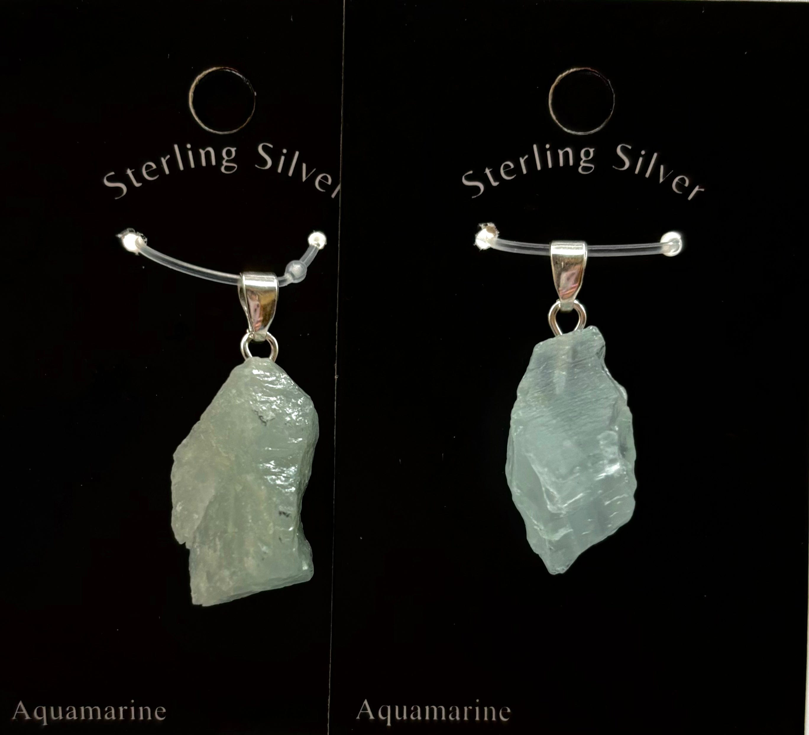 Elegant Aquamarine Sterling Silver Pendant Necklace for Women - Perfect for Weddings, Birthdays & Everyday Jewelry