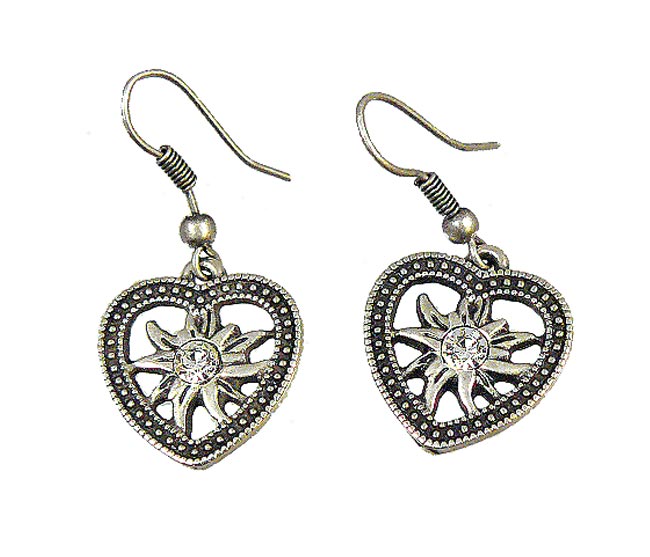 Sterling Silver Edelweiss Flower Earrings for Women - Elegant Alpine Floral Jewelry Gift for Her - Perfect for Weddings, Anniversaries & Special Occasions
