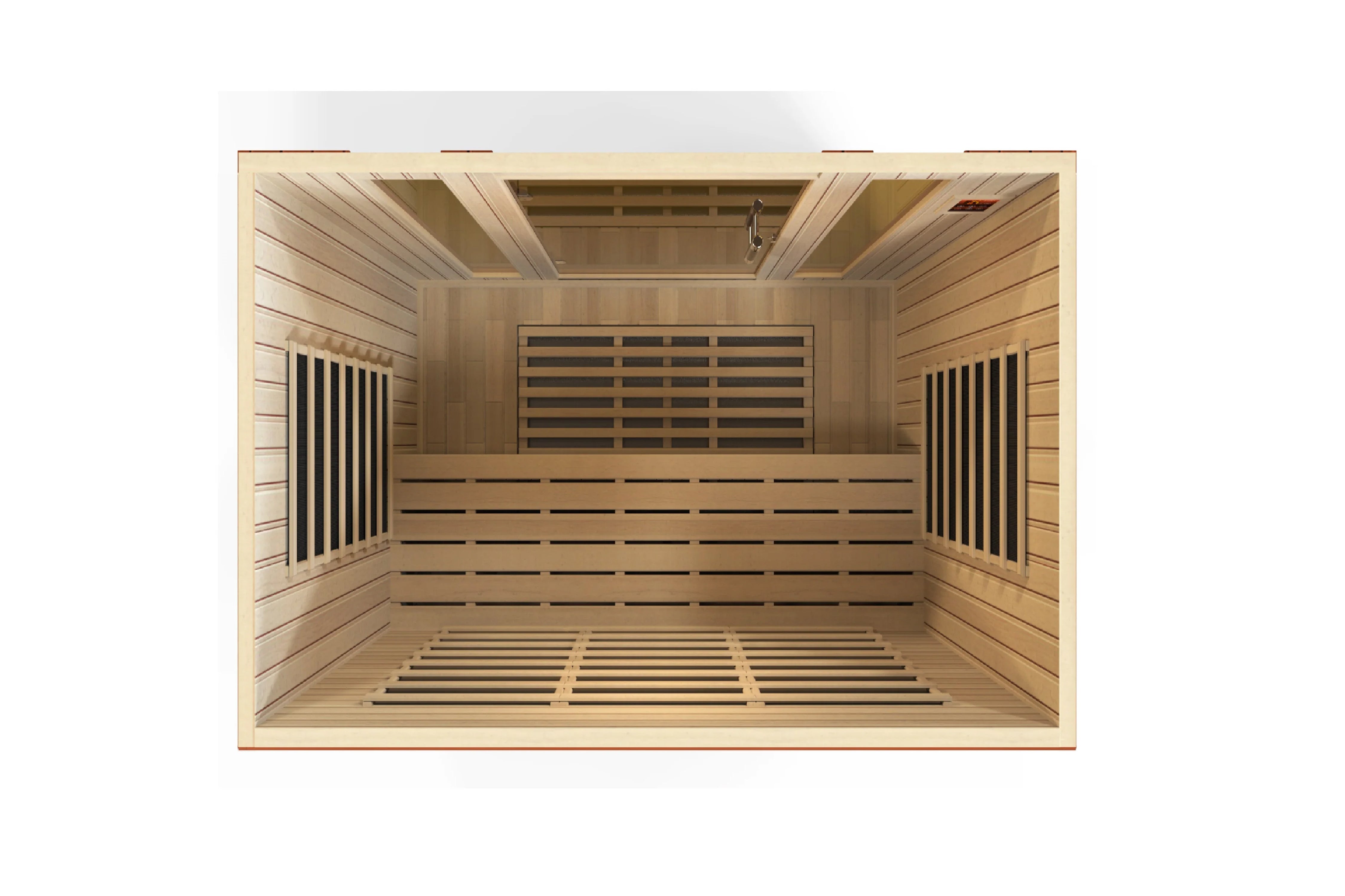 Golden Designs Bergamo 4-Person Low EMF FAR Infrared Sauna - Wheelchair Accessible Home Spa for Relaxation & Detox