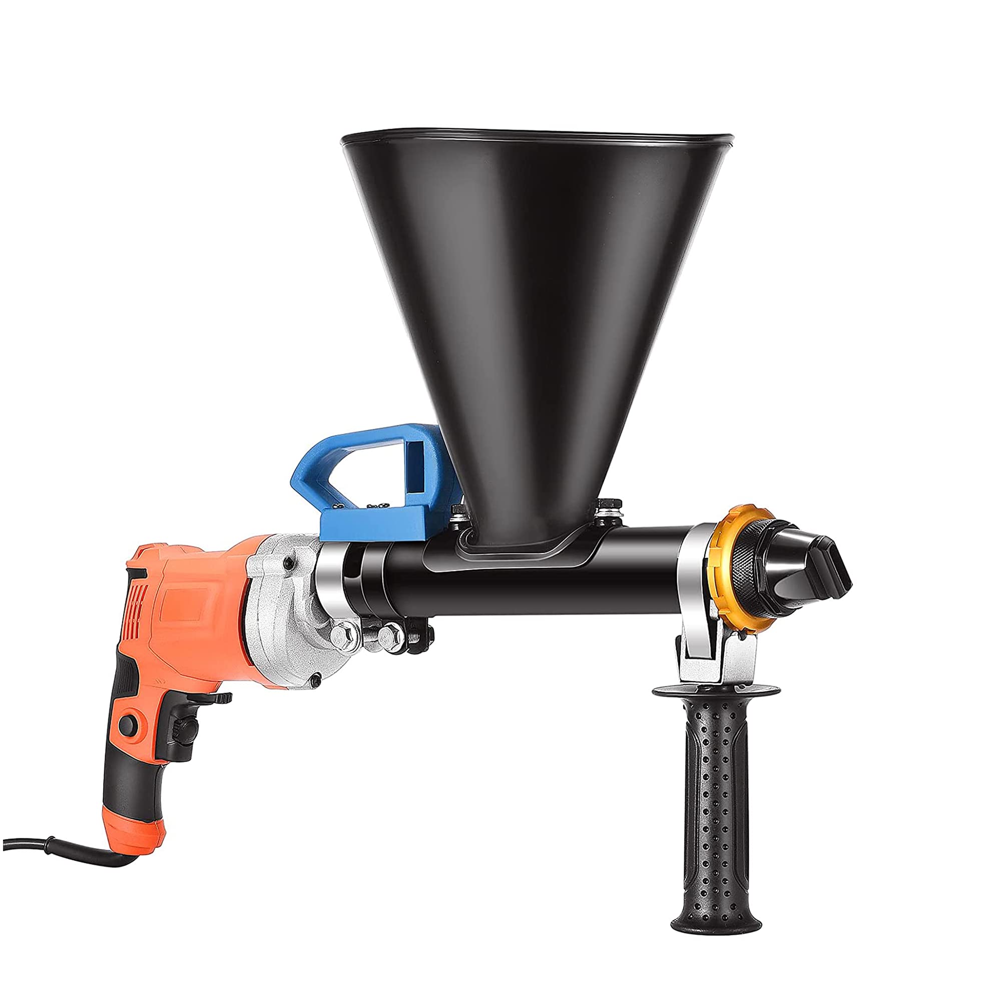 950W Electric Mortar Grout Gun - Stainless Steel Portable Grouting Caulking Sprayer with 2 Nozzles & 4.7L Capacity - Perfect for Tile, Brick, and Concrete Repairs - DIY Home Improvement & Construction Projects