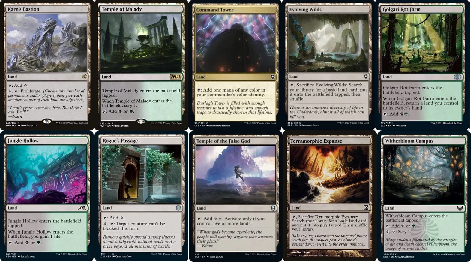 Premium Custom-Built Black/Green Infect Commander Deck - 100 Card MTG EDH Deck for Competitive Play & Strategy Gaming